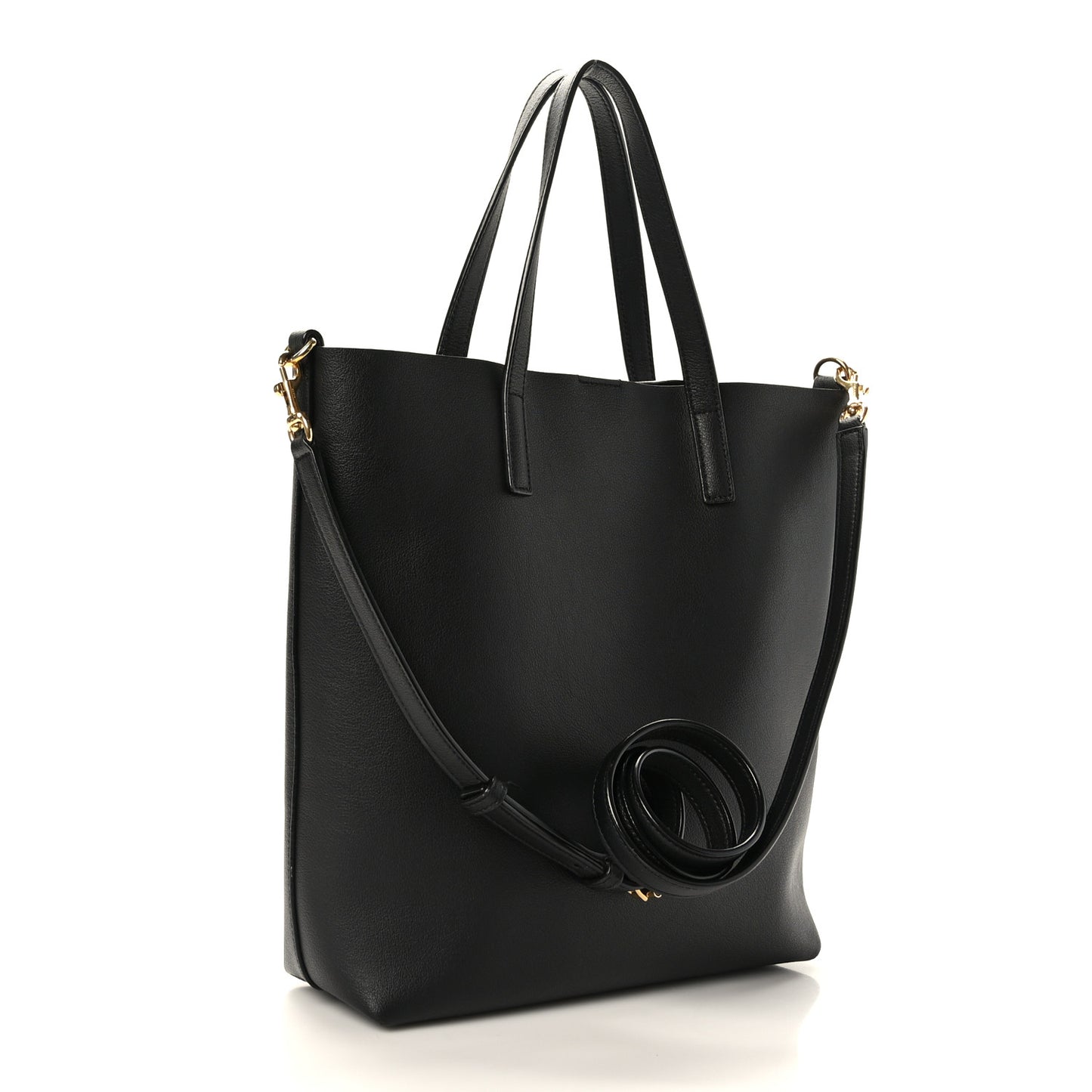 Calfskin Toy Shopping Tote Black