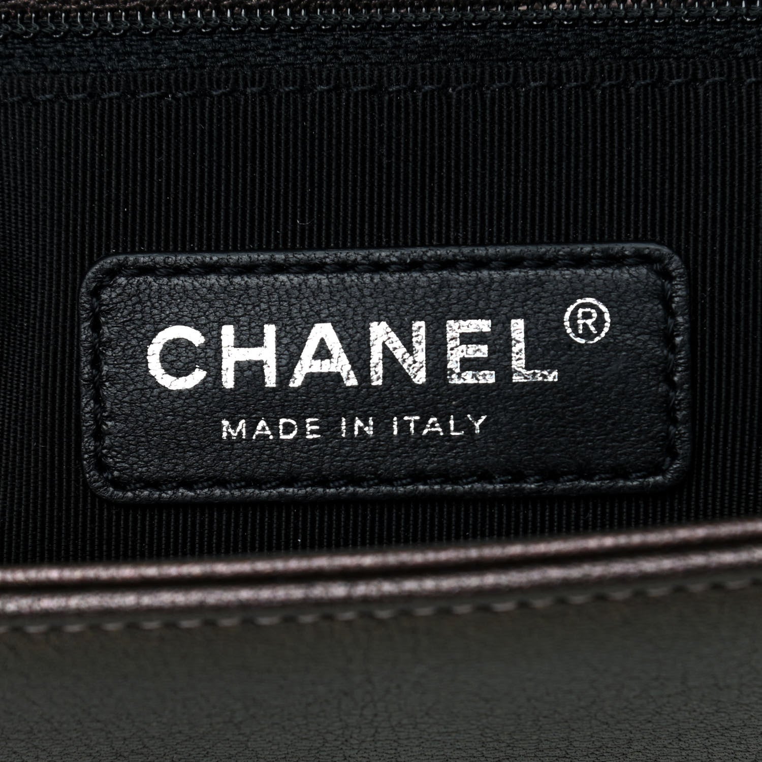 Chanel Iridescent Goatskin Quilted New Medium Boy Flap Dark Gold 5 of 8