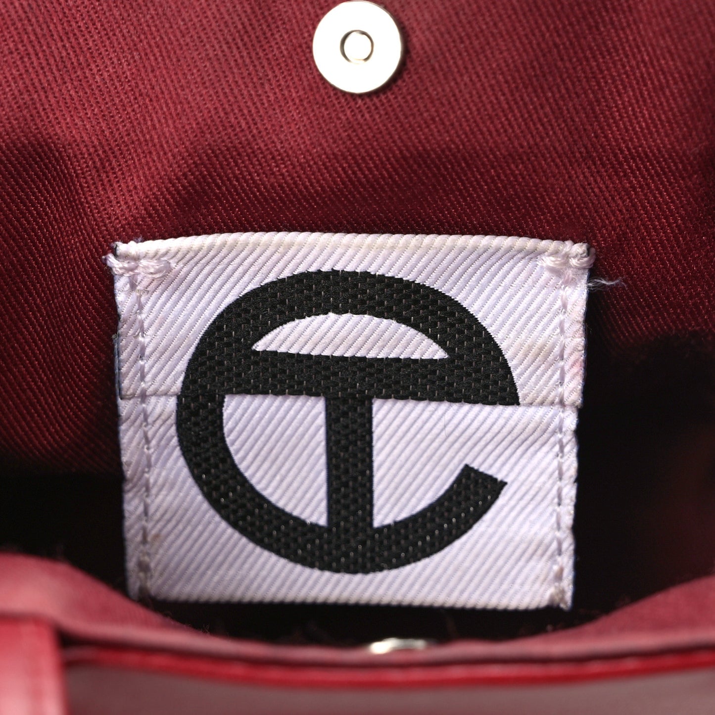 Vegan Leather Small Shopping Bag Oxblood
