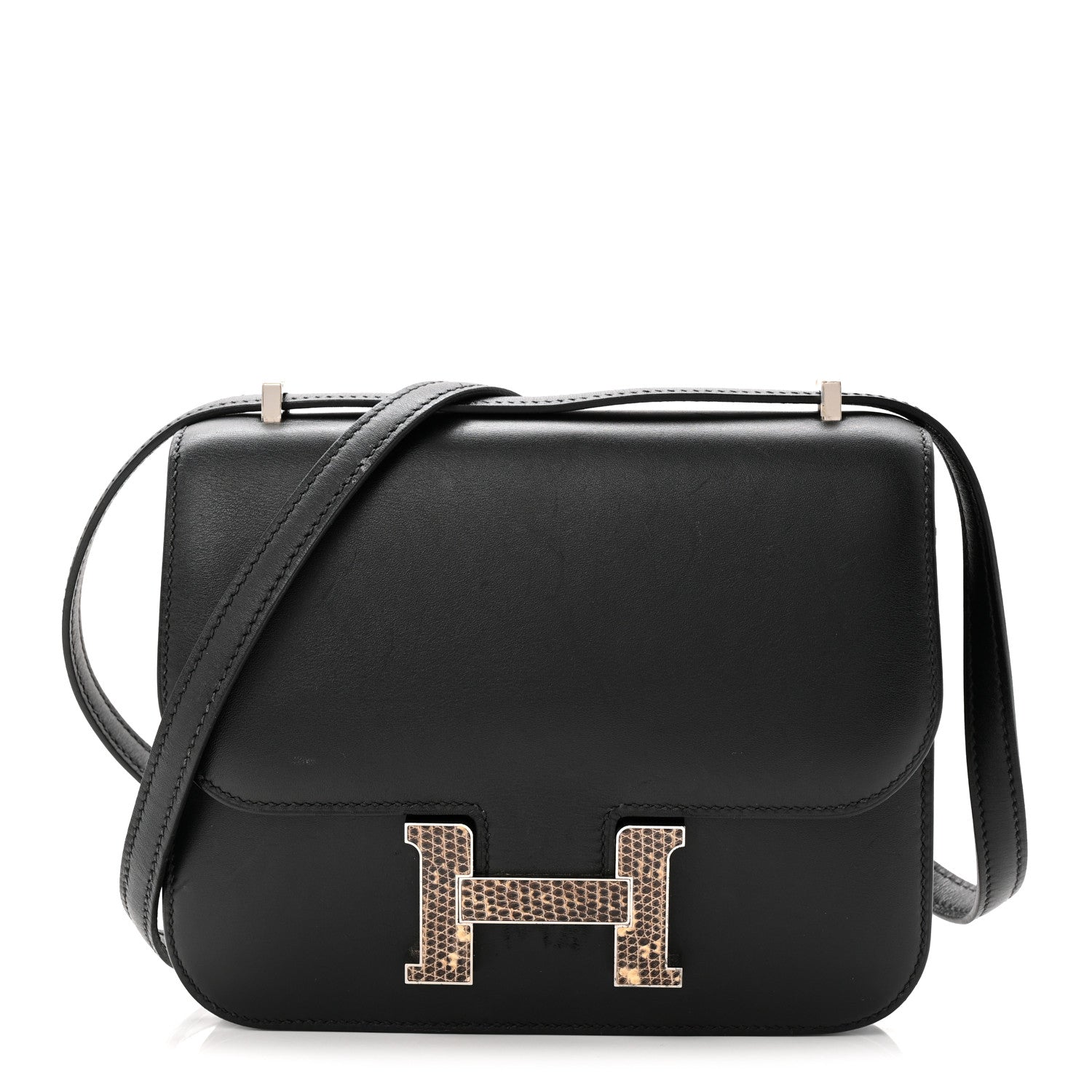 Hermes Veau Monsieur Lizard Constance 18 Black Ombre 1863822