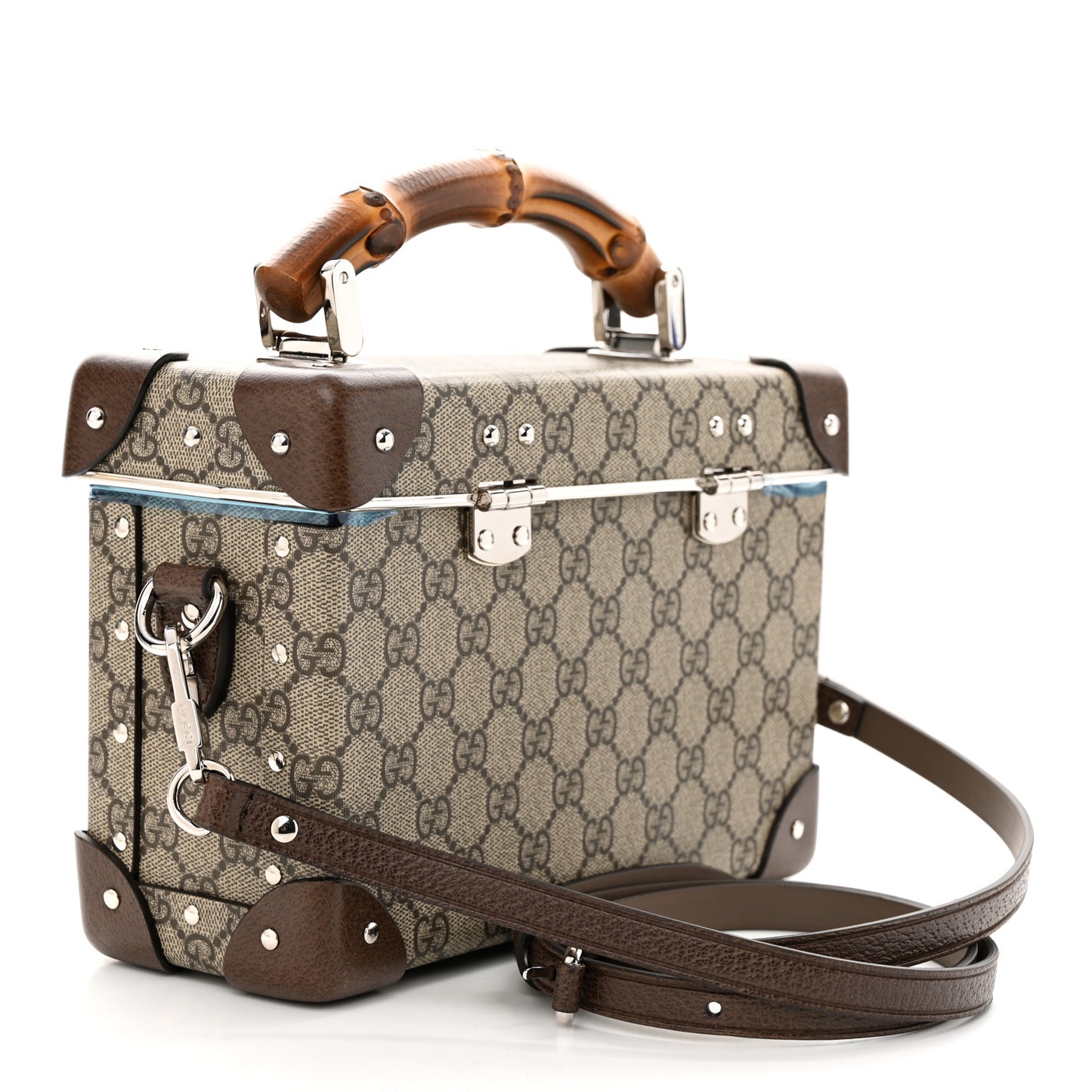 GG Supreme Monogram Globe-Trotter Beauty Case Brown