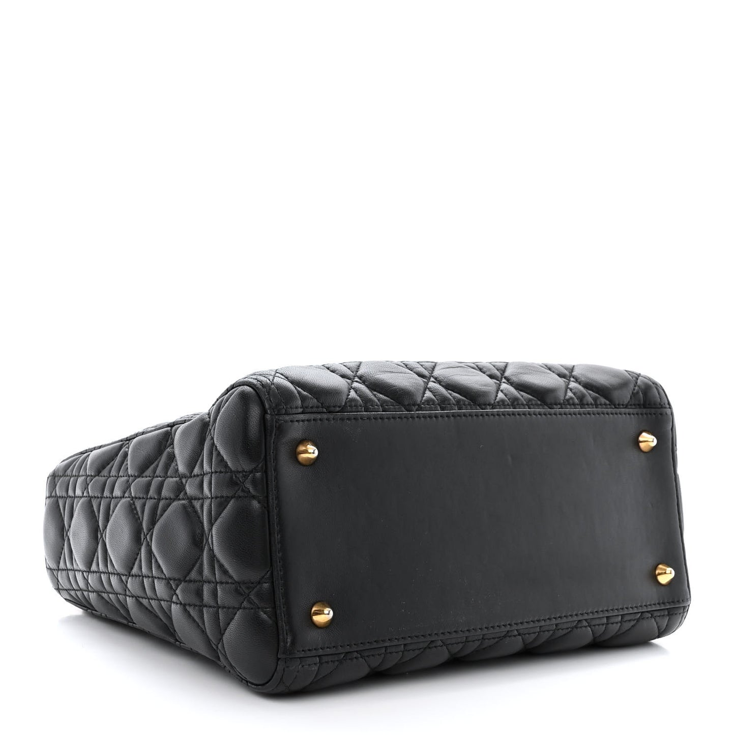 Lambskin Cannage Medium Lady Dior Black