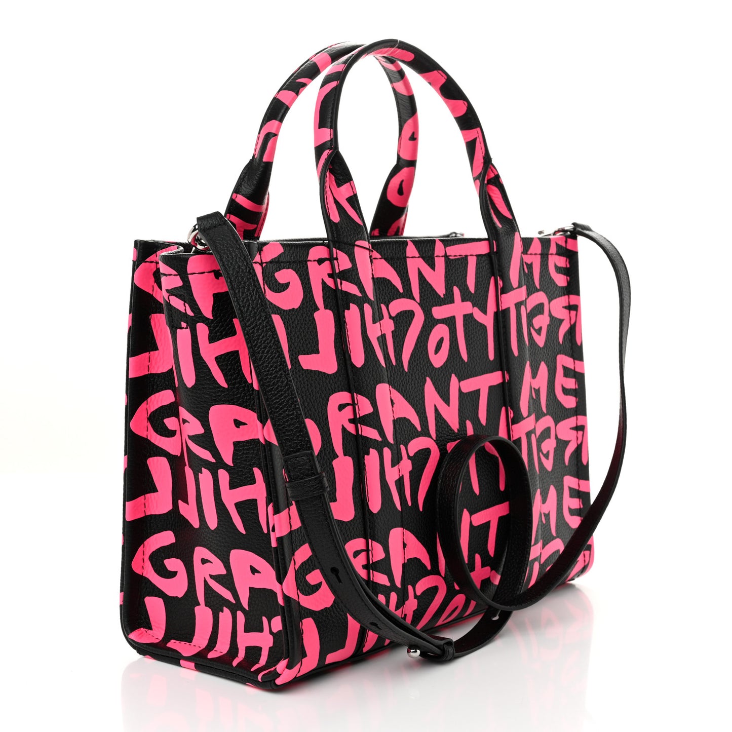 X STEPHEN SPROUSE Grained Calfskin Medium The Tote Bag Pink
