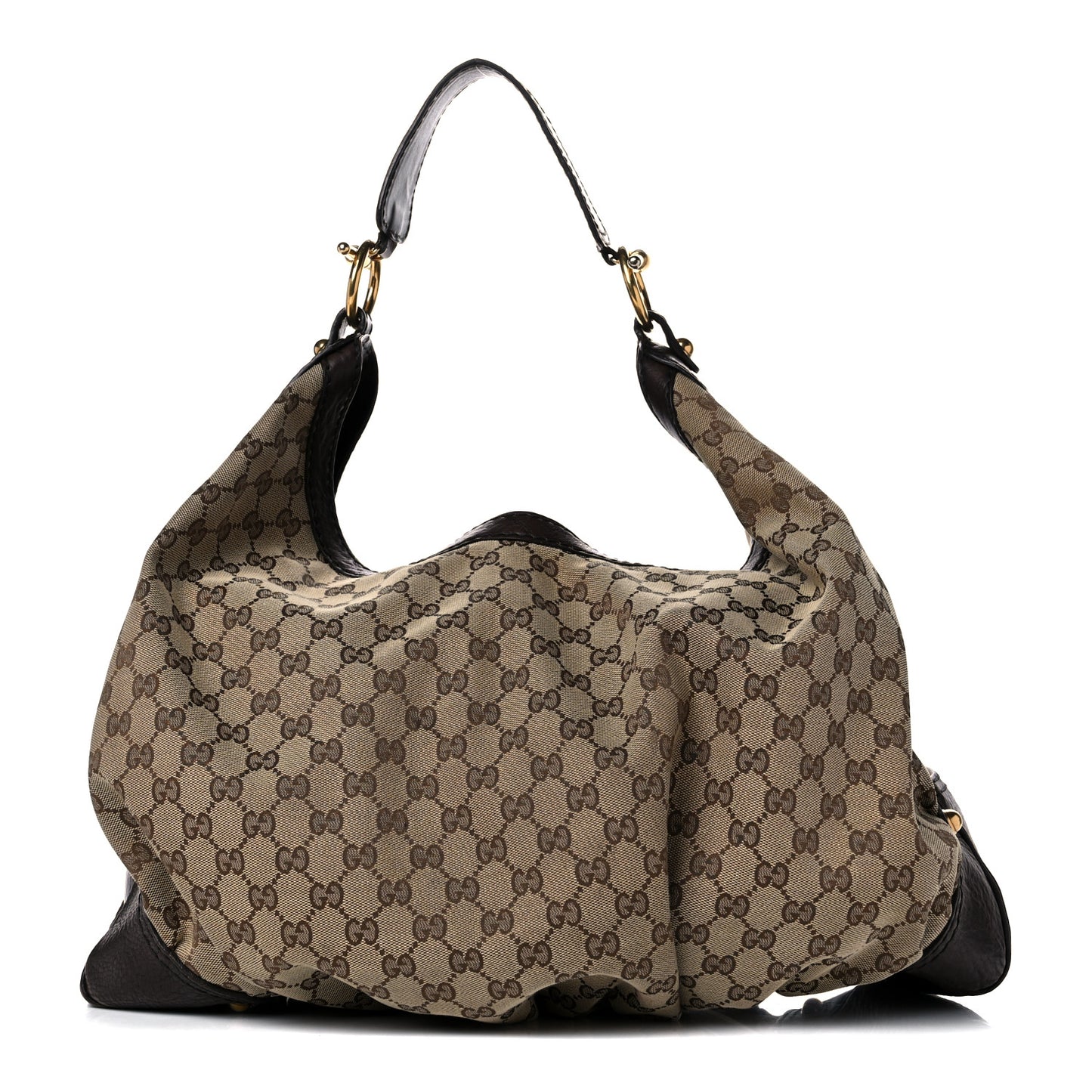 Monogram Large Jockey Hobo Dark Brown