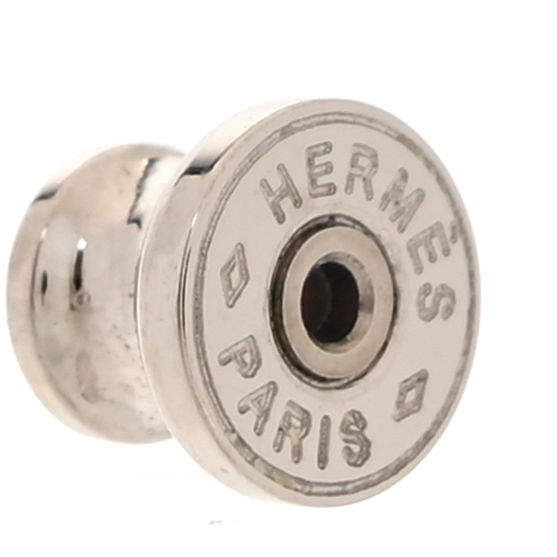 Hermes Palladium Lacquered Mini Pop H Earrings Black 4 of 6