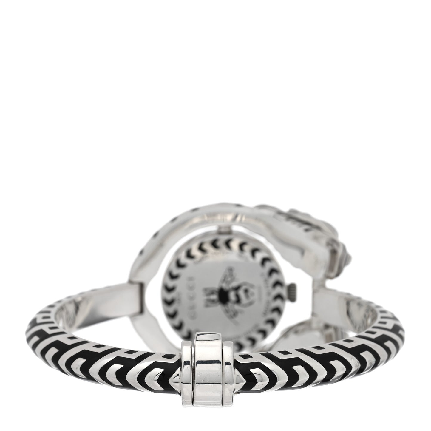 Sterling Silver Black Mother of Pearl 23mm Dionysus Quartz Watch