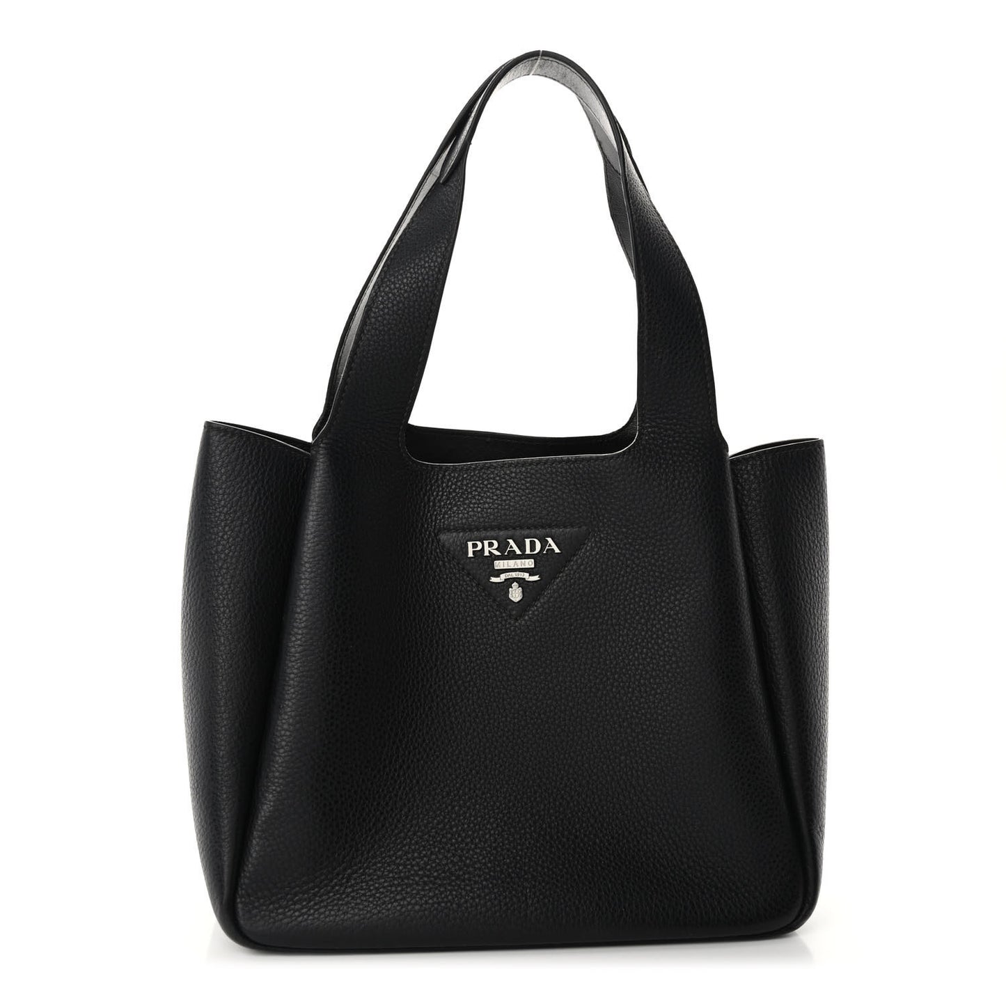 Vitello Daino Soft Medium Dynamique Tote Black