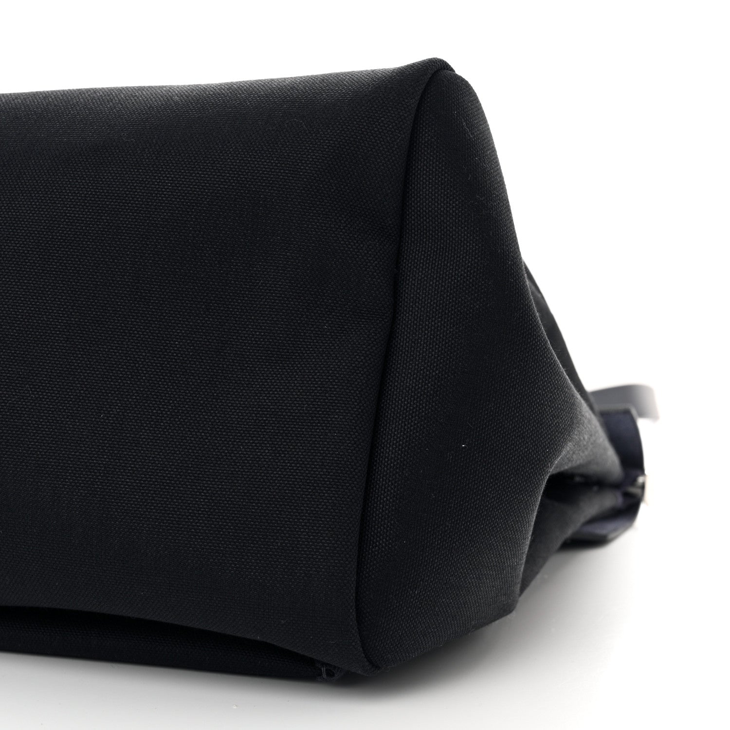 Hermes Military Toile Vache Hunter Herbag Zip Retourne Cabine Bag Black Bleu Marine 11 of 13