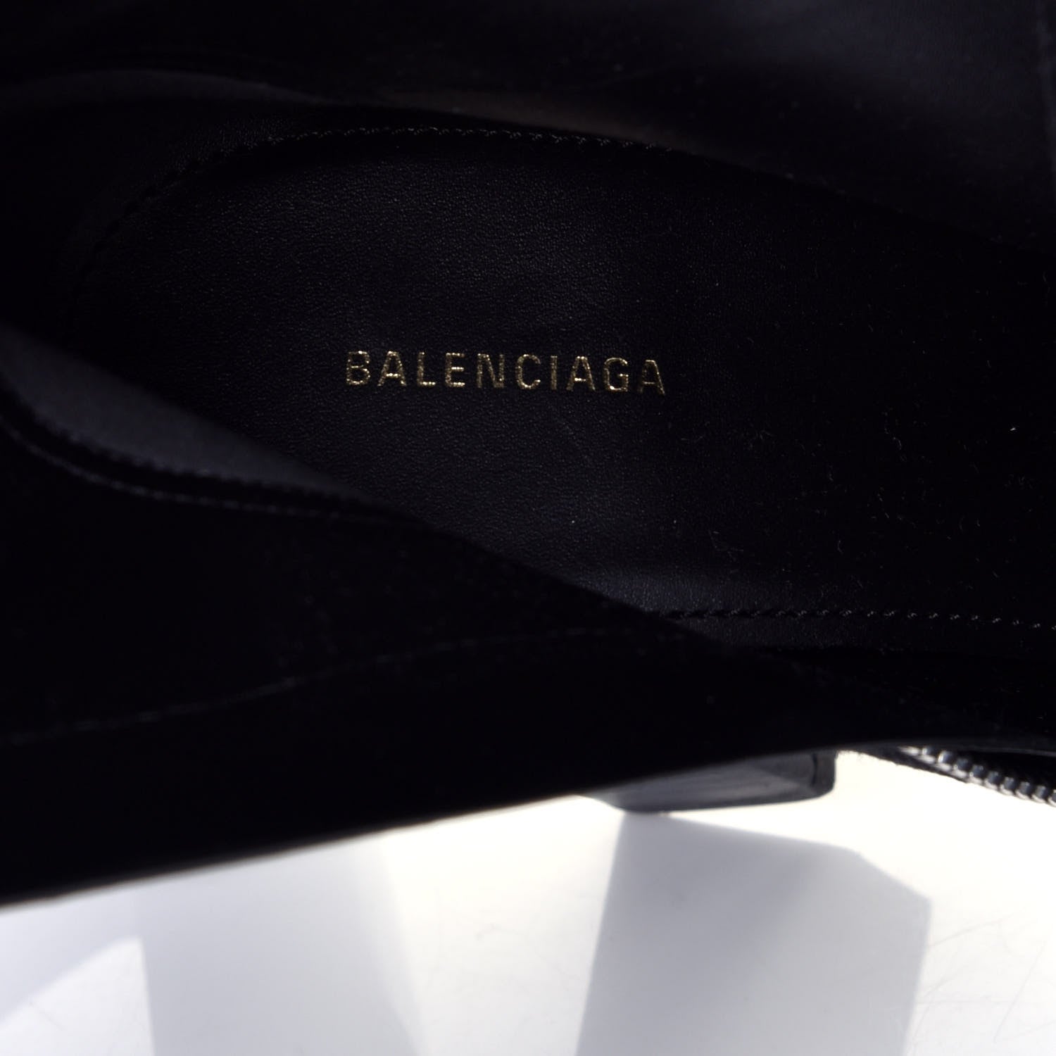 Balenciaga Denim 110mm Round Toe Ankle Boots 37.5 Black 6 of 10