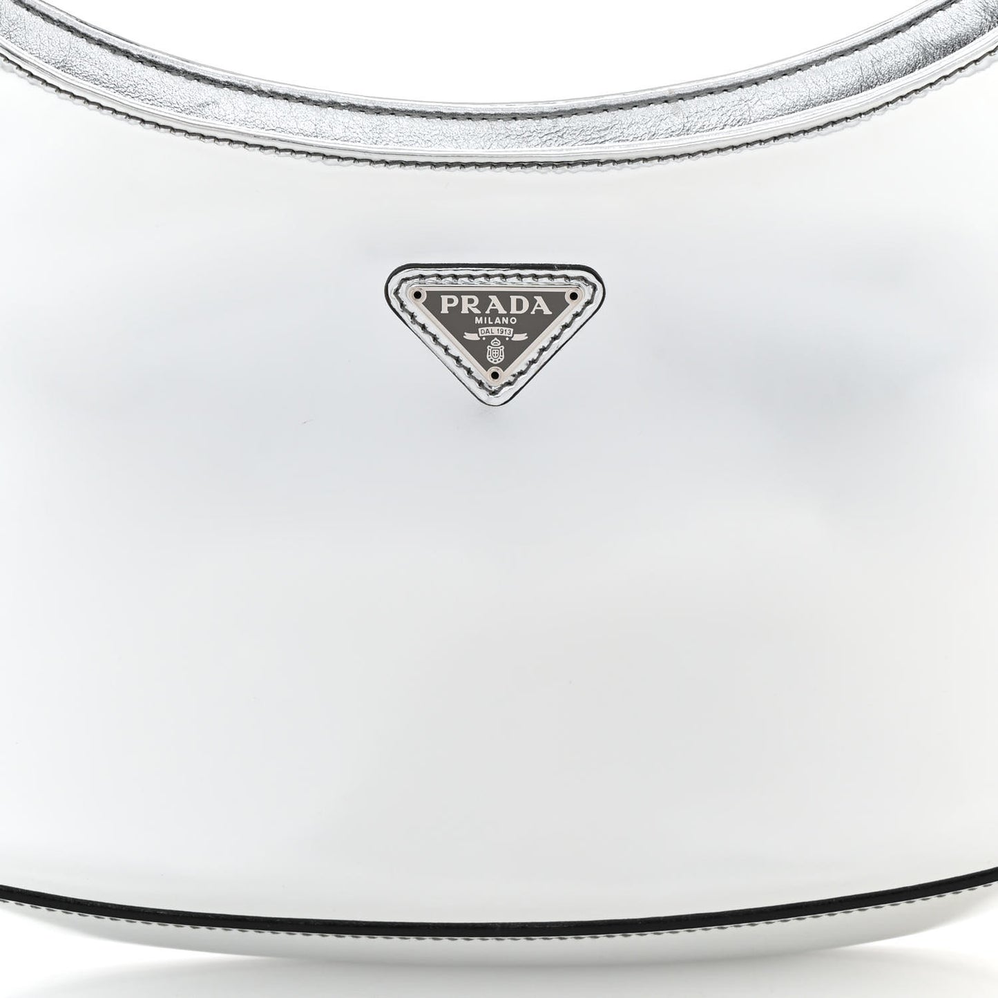 Spazzolato Cleo Shoulder Bag Argento