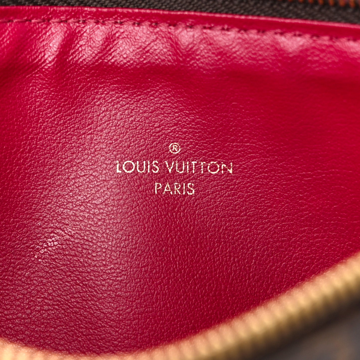 Monogram Pochette Felicie Chain Wallet Fuchsia