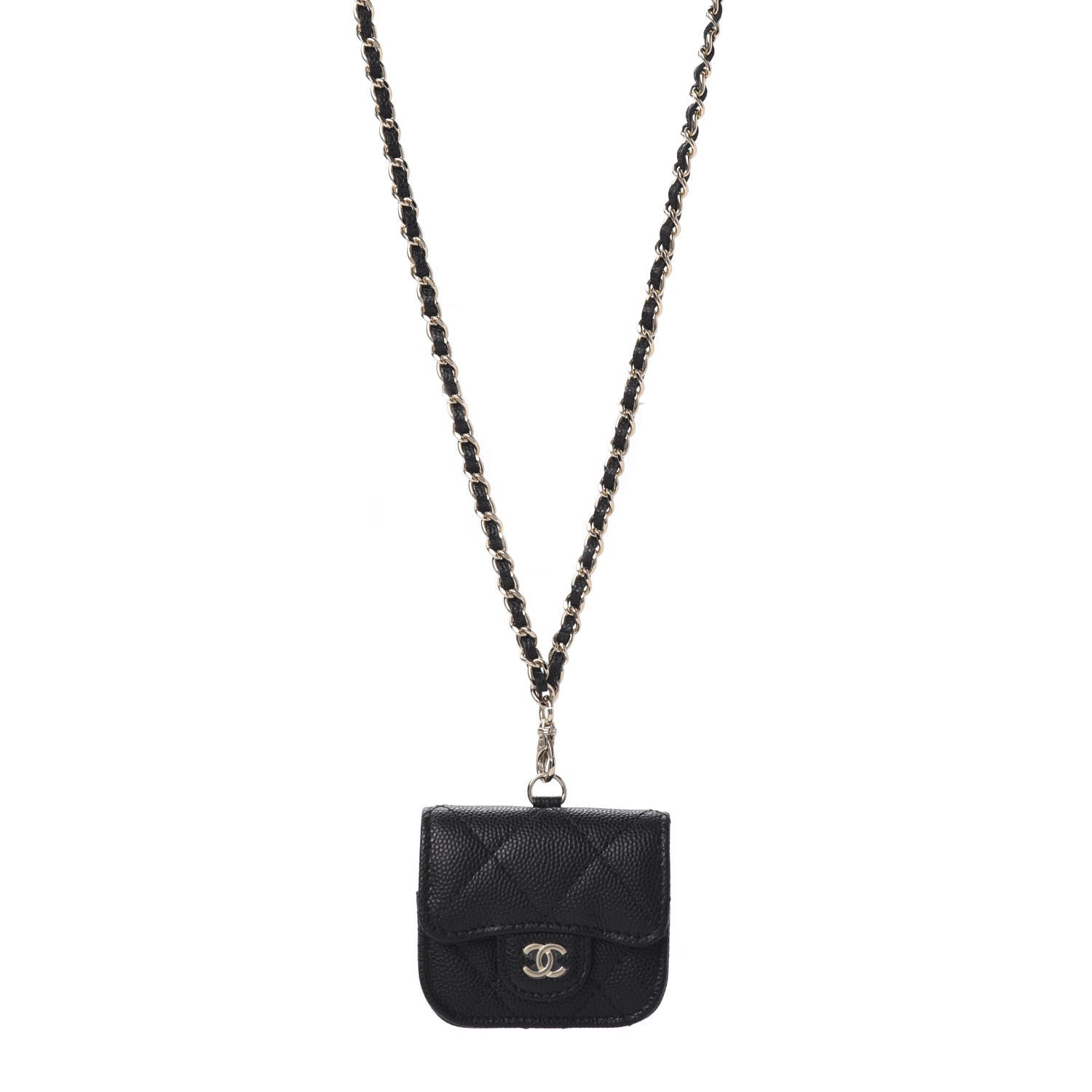 Chanel Caviar Quilted Airpods Pro Case Black 624492 – FASHIONPHILE