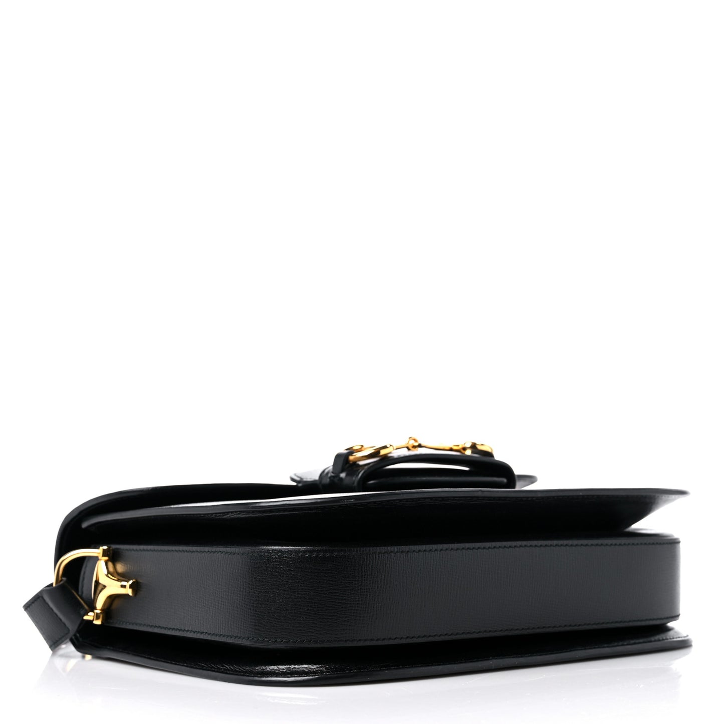 Azalea Calfskin Horsebit 1955 Shoulder Bag Black