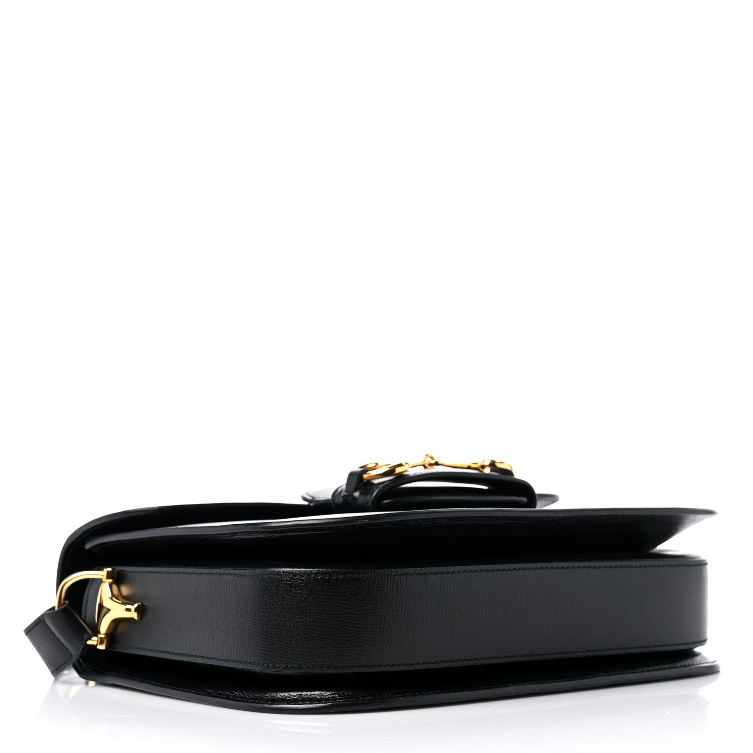 Gucci Azalea Calfskin Horsebit 1955 Shoulder Bag Black 4 of 10