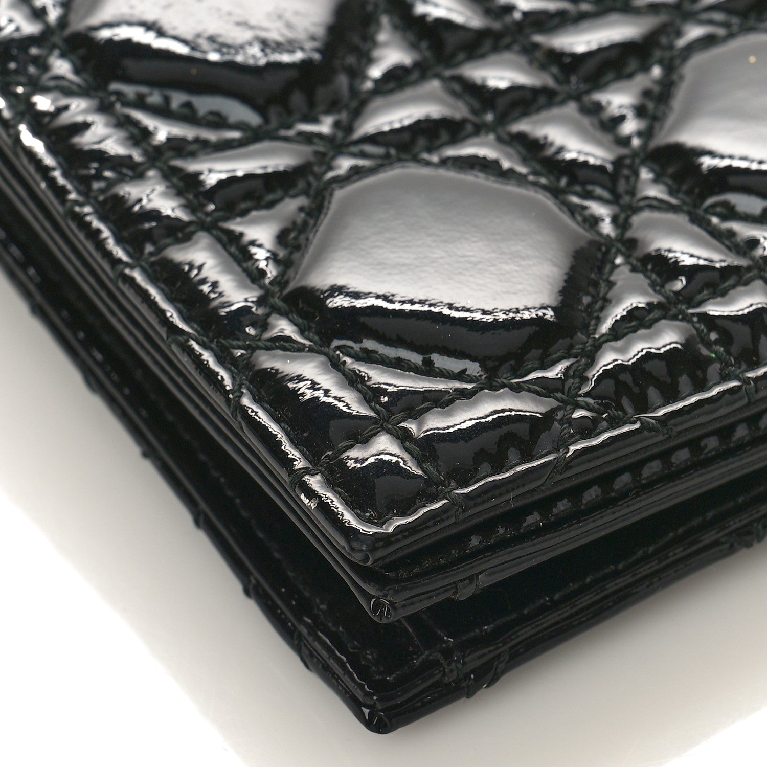 Christian Dior Patent Cannage LADY DIOR Clutch Black 7 of 10