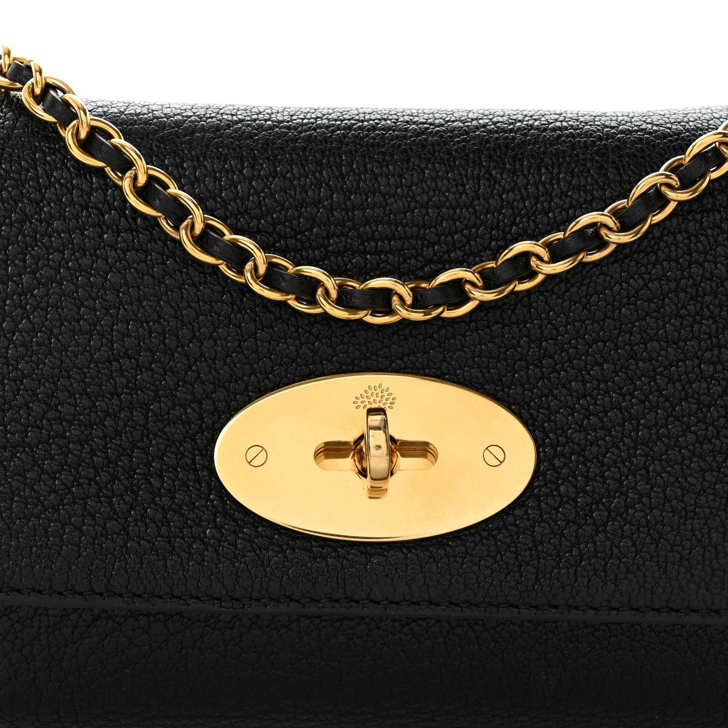 Mulberry Glossy Goatskin Mini Lily Flap Black 9 of 11