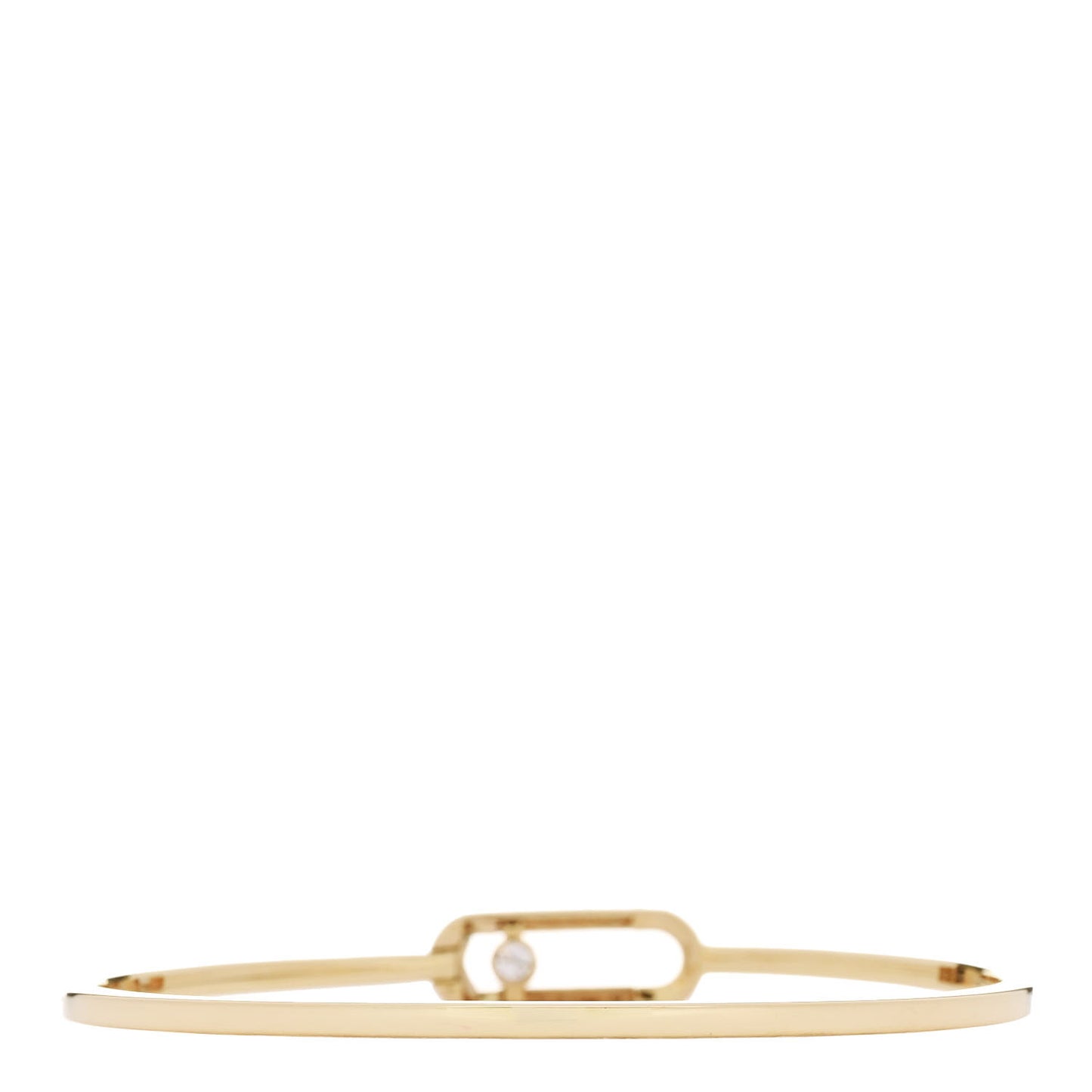 18K Yellow Gold Diamond Move Uno Pave Flex Bangle Bracelet