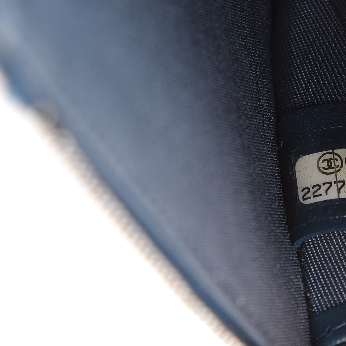 Caviar Quilted Key Holder Case Navy
