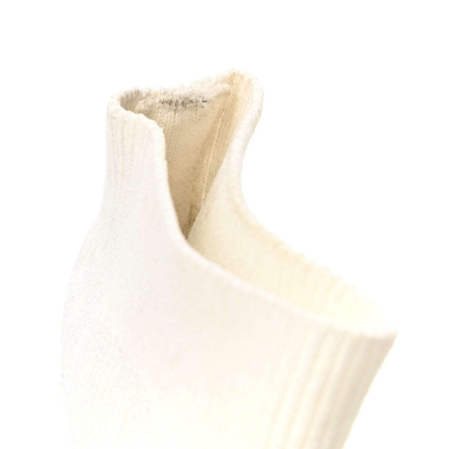 Ribbed Knit Womens Speed 2.0 Transparent Sole Sneakers 40 White