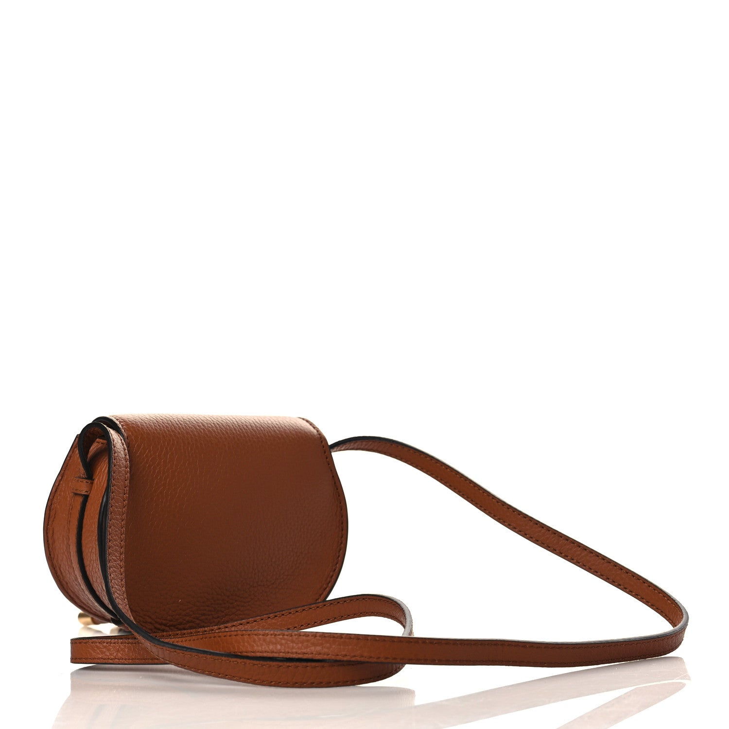 Chloe Calfskin Nano Marcie Saddle Bag Tan 3 of 9