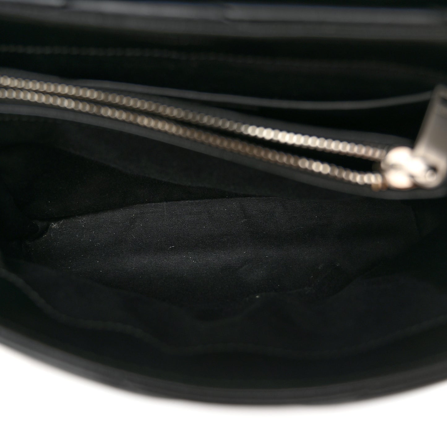 Calfskin Y Quilted Monogram Small Loulou Chain Satchel Black
