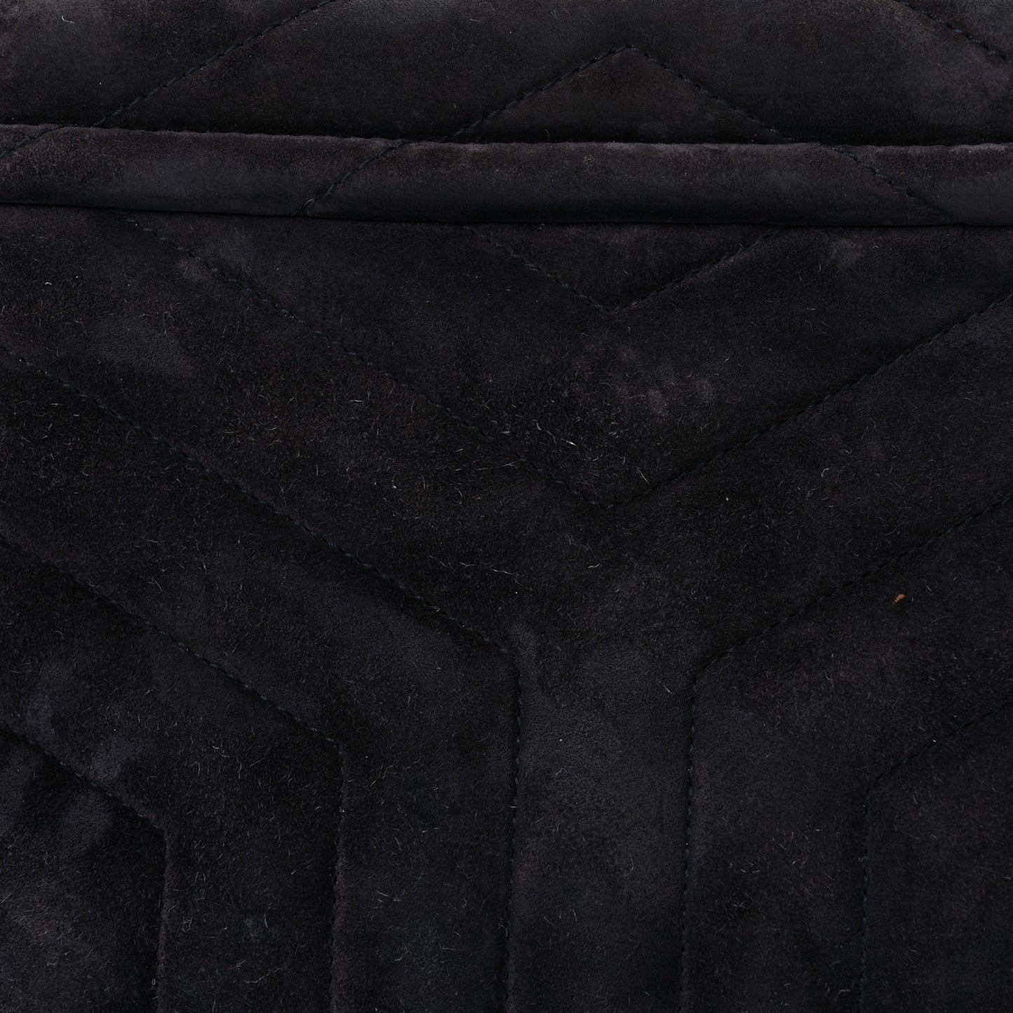 Suede Calfskin Y Quilted Monogram Small Loulou Chain Satchel Deep Marine