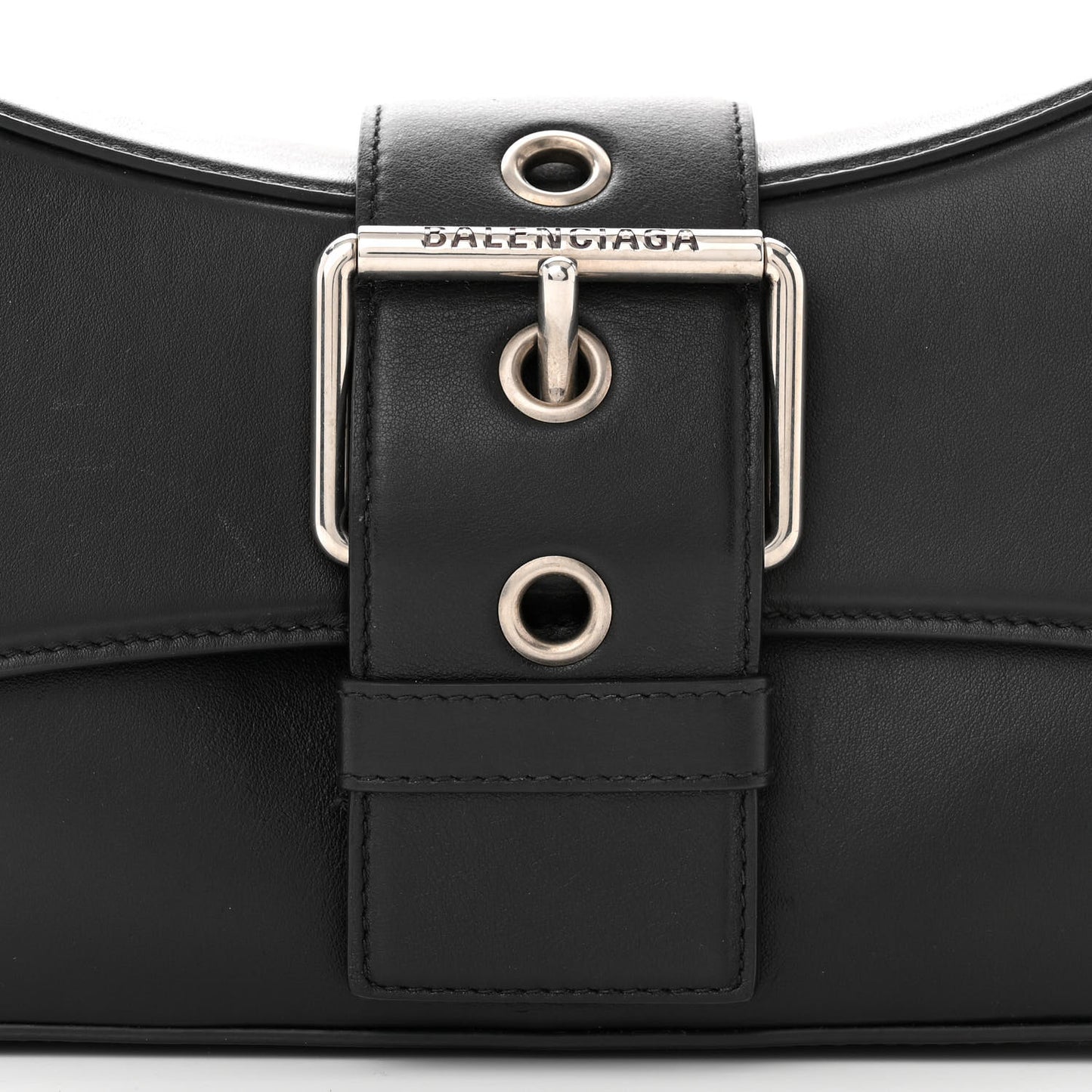 Smooth Calfskin Medium Lindsay Shoulder Bag Black