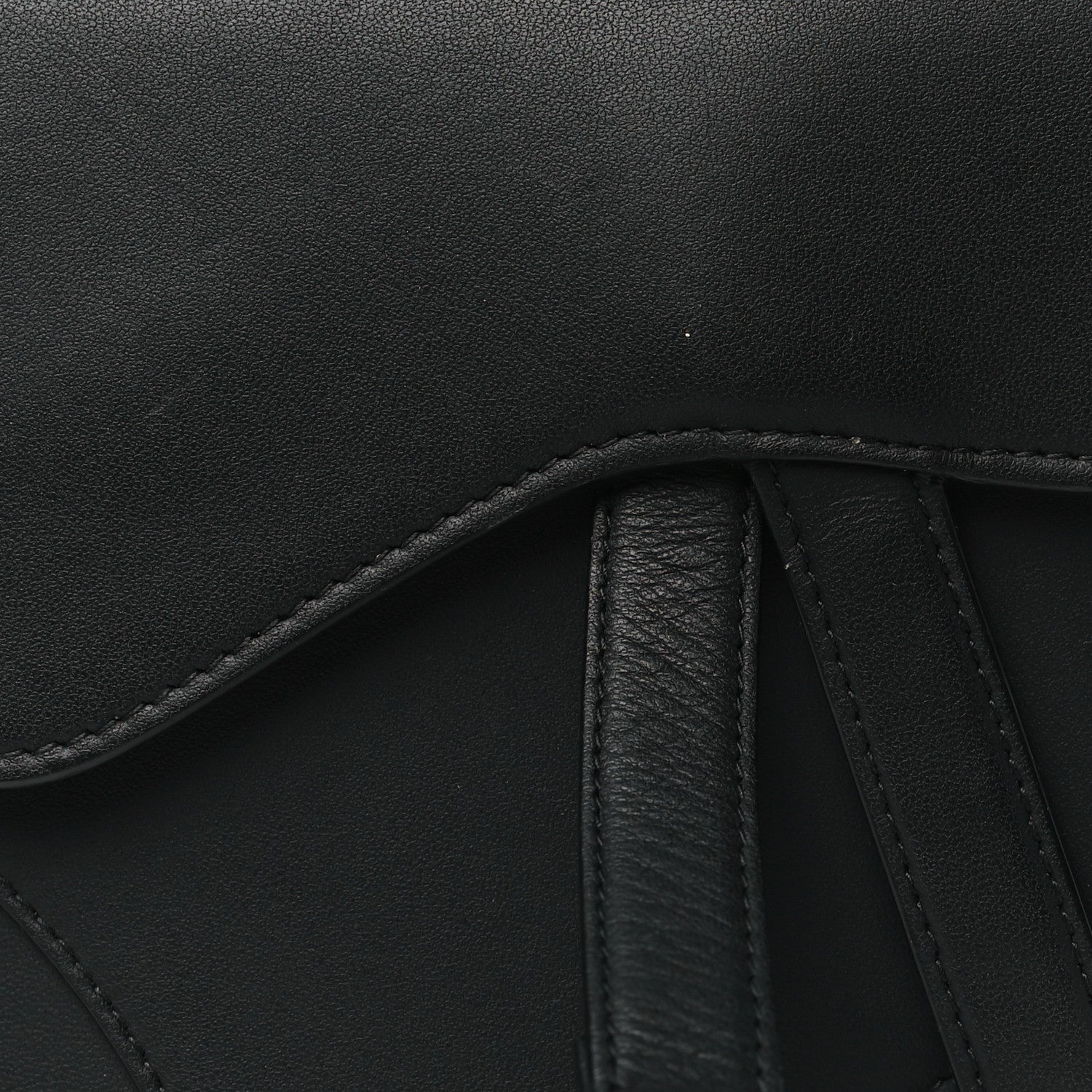 Christian Dior Ultra Matte Calfskin Saddle Belt Bag Black 7 of 9