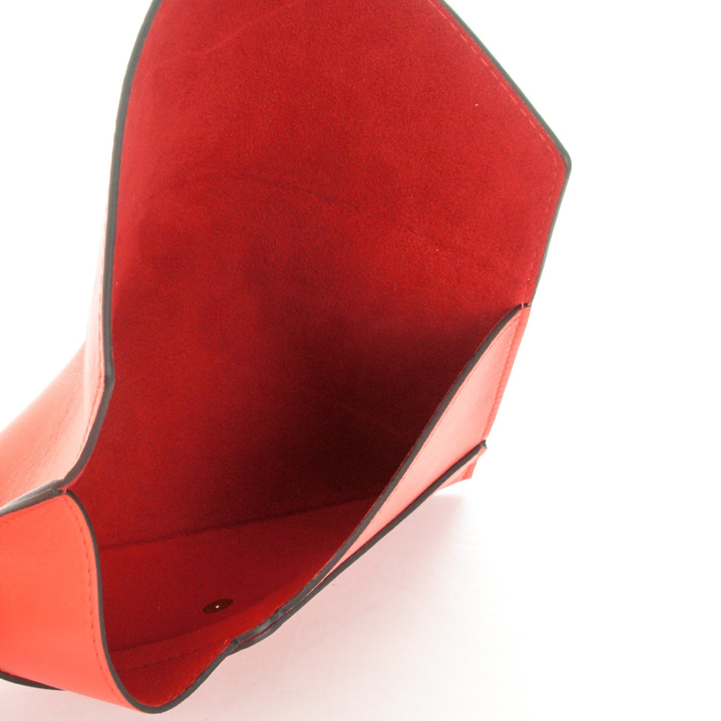 Veau Cachemire Chinese New Year Rooster Envelope Pouch Red