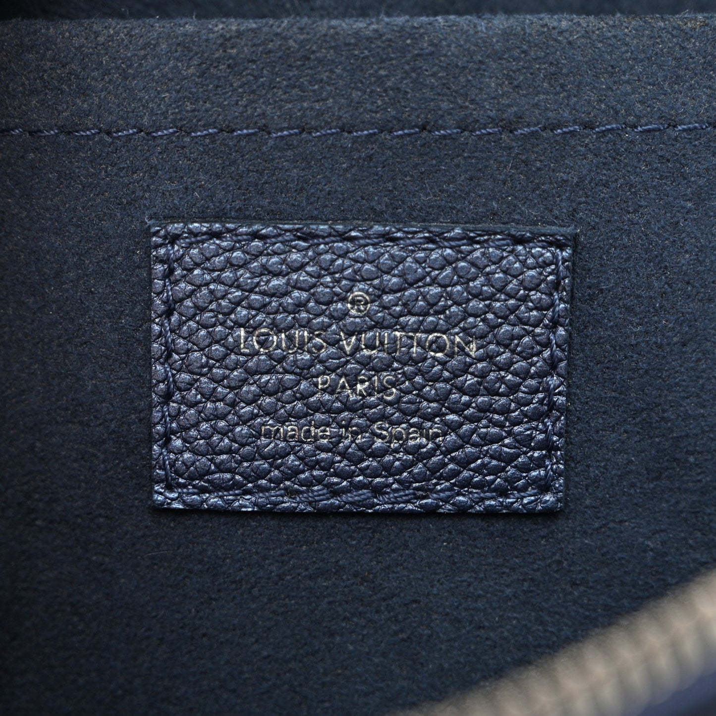 Metallic Empreinte Monogram Giant Speedy Bandouliere 20 Navy Nacre
