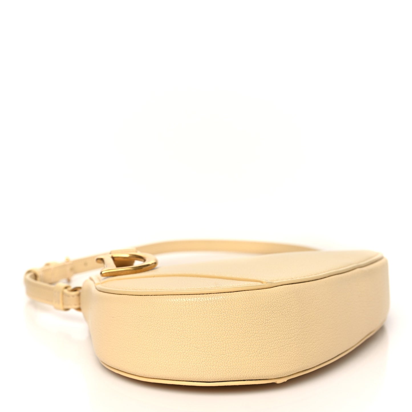 Goatskin Saddle Rodeo Pouch Pastel Light Yellow