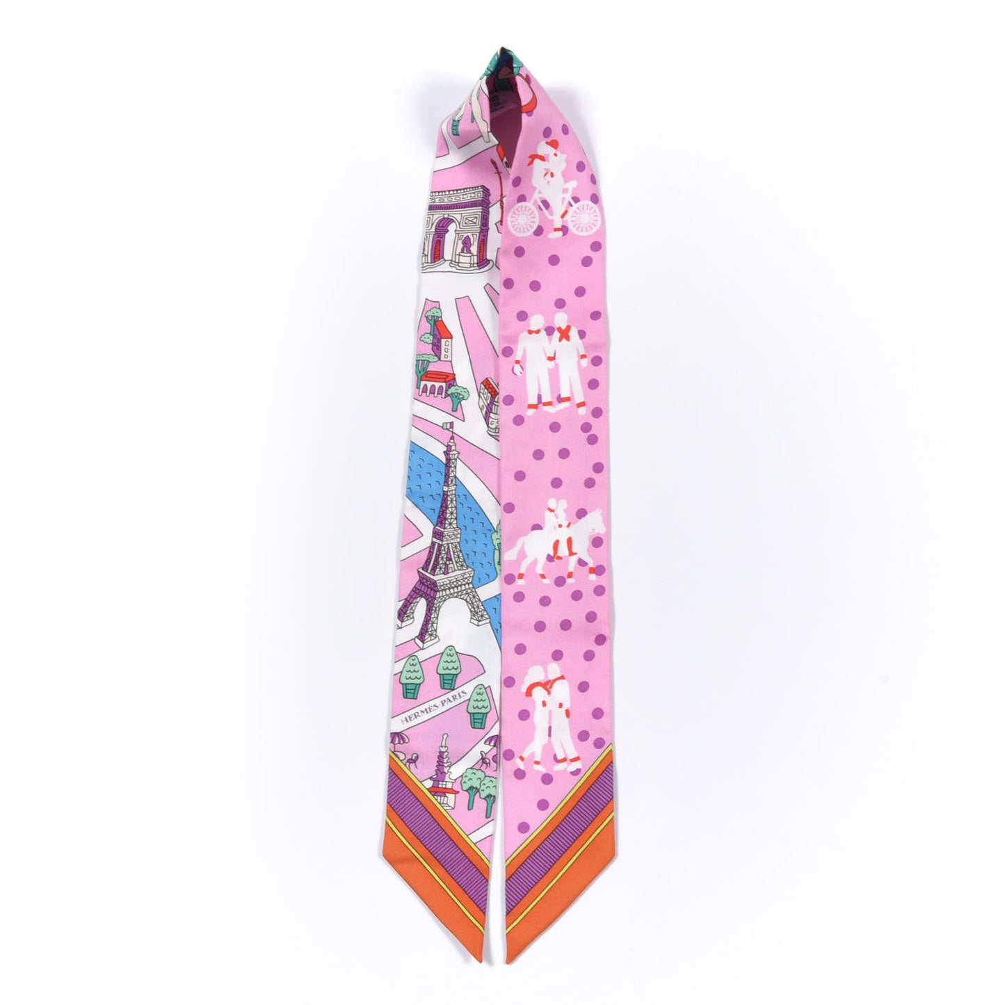 Silk Les Nouveaux Amoureux de Paris Twilly Rose Buvard White Vert