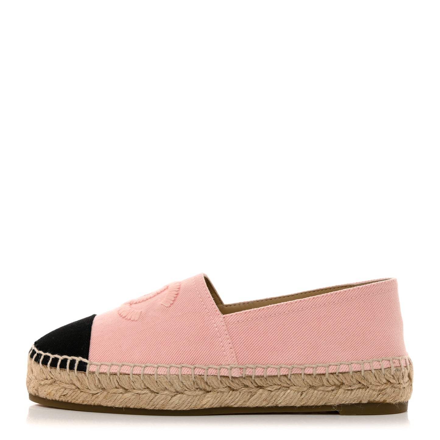 Denim Toile CC Espadrilles 36 Pink Black