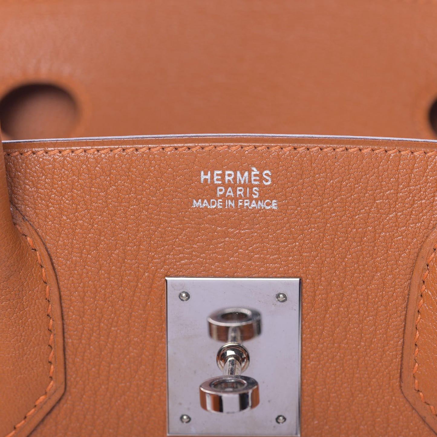 Chevre Birkin 30 Potiron