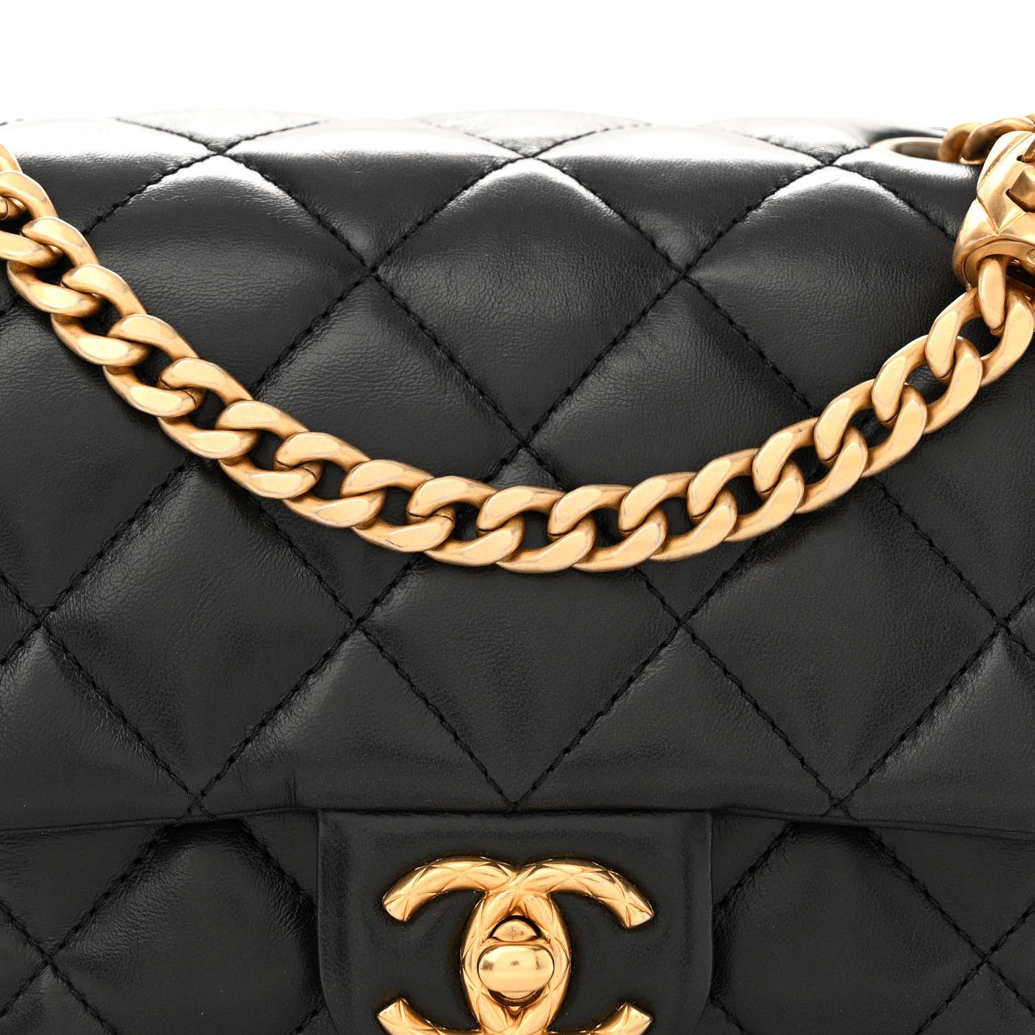 Chanel Lambskin Quilted Small Pillow Crush Flap Black 8 of 10
