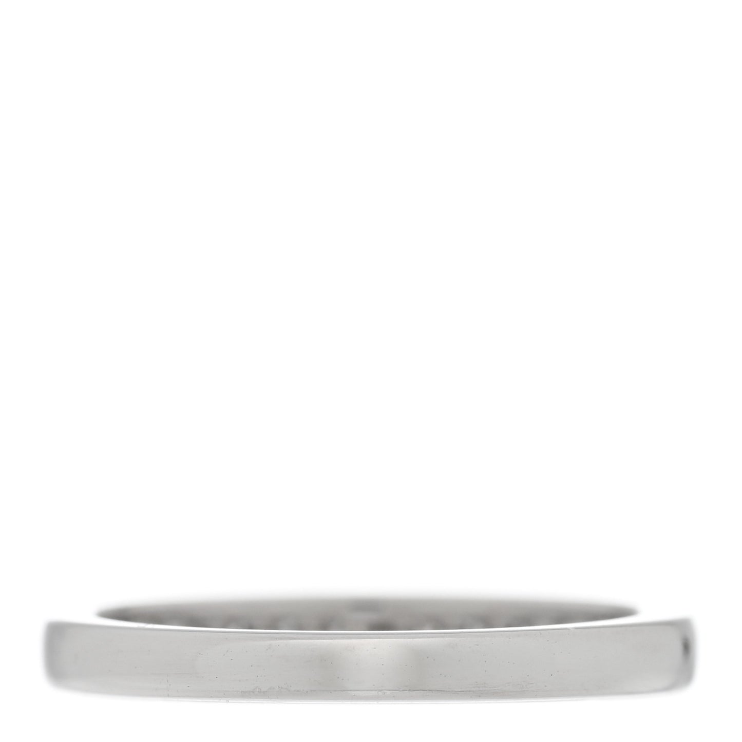 Platinum Diamond 2.5mm Half Circle Wedding Band Ring 48 4.5