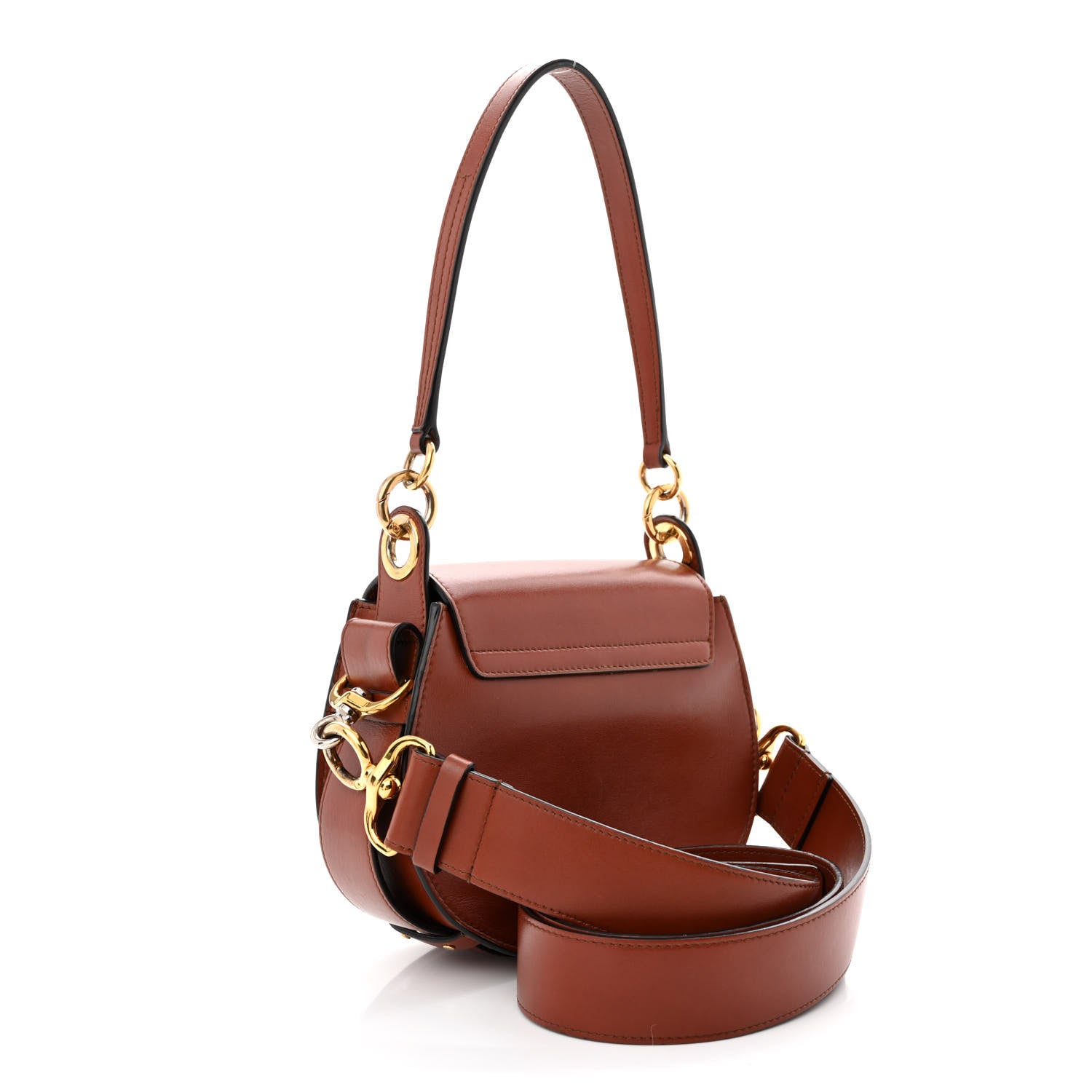 Chloe Calfskin Small Tess Bag Sepia Brown 3 of 12