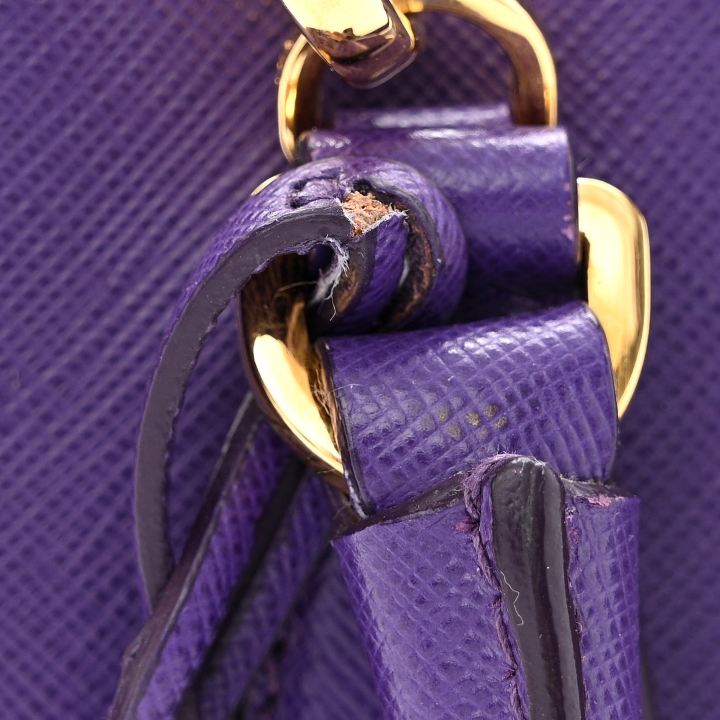 Saffiano Lux Small Promenade Tote Bluette Viola