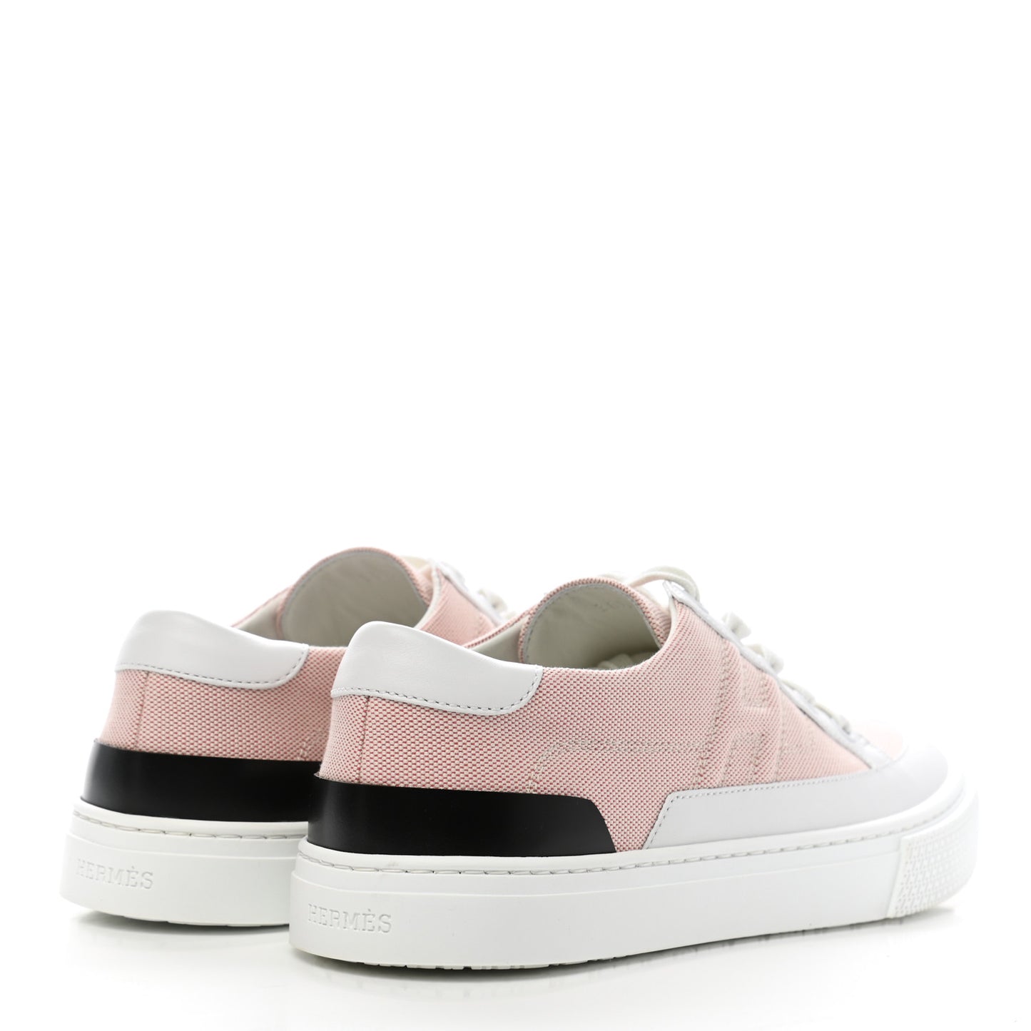 Canvas Calfskin Deep Sneakers 38.5 Framboise White