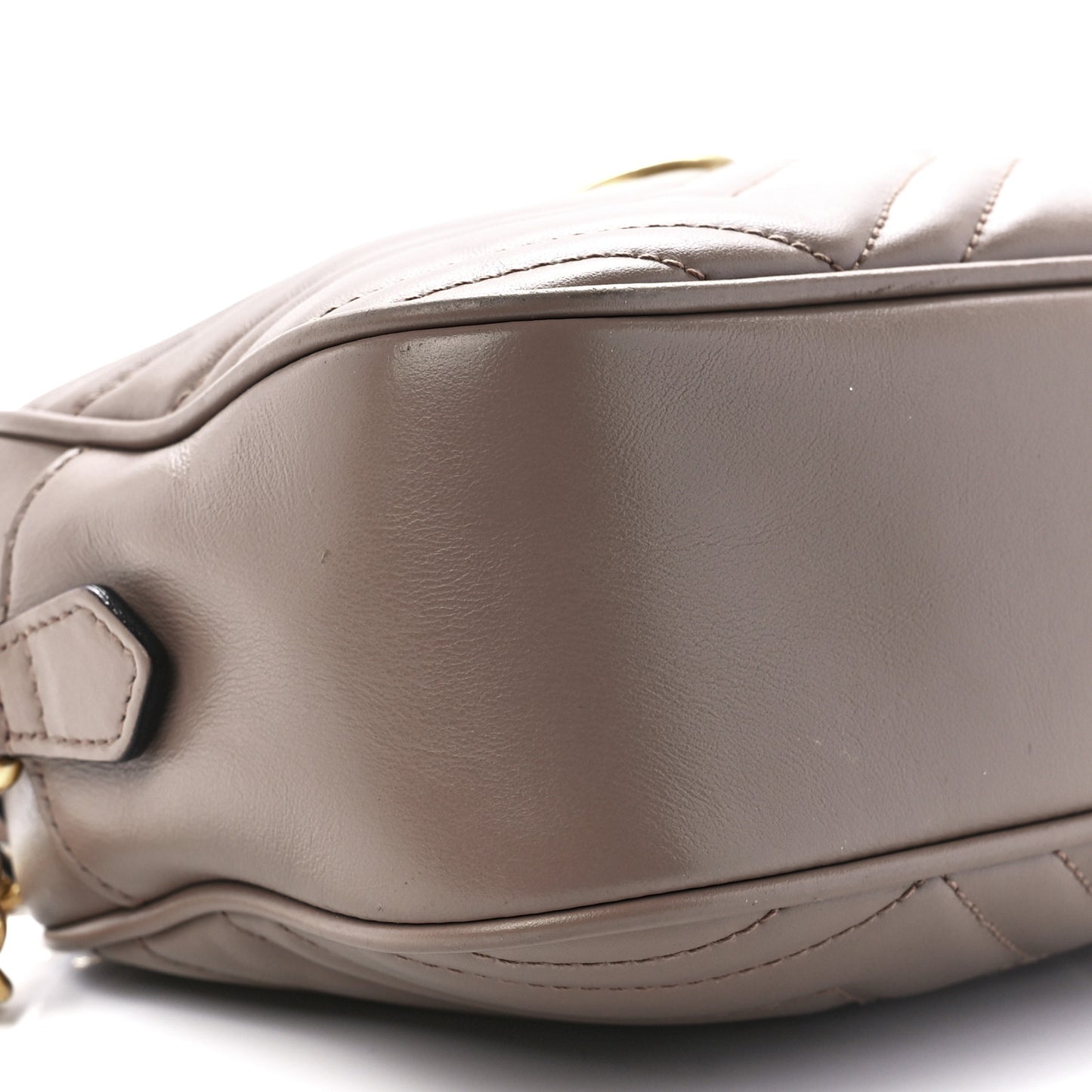 Calfskin Matelasse Small GG Marmont Chain Shoulder Bag Porcelain Rose