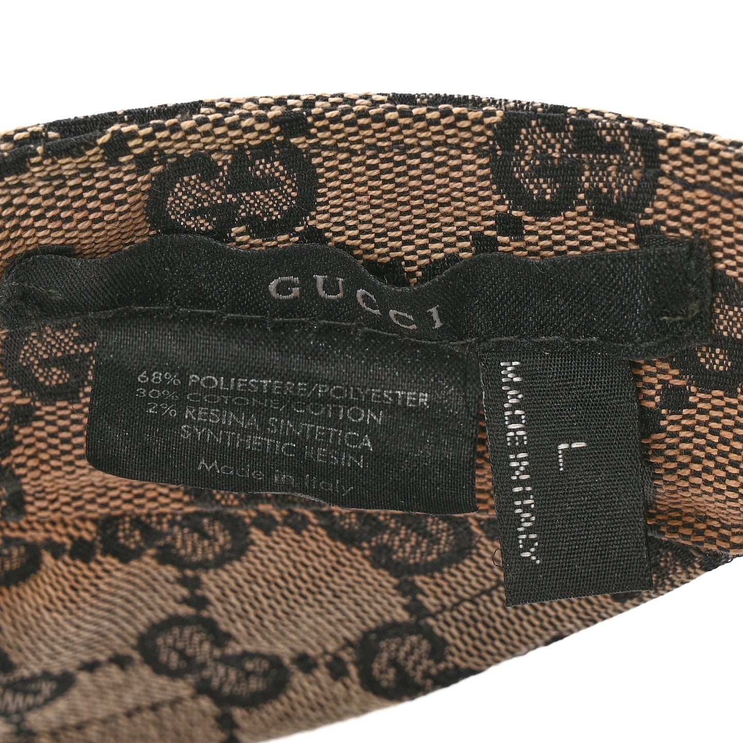 Monogram Visor Hat L Beige Blue