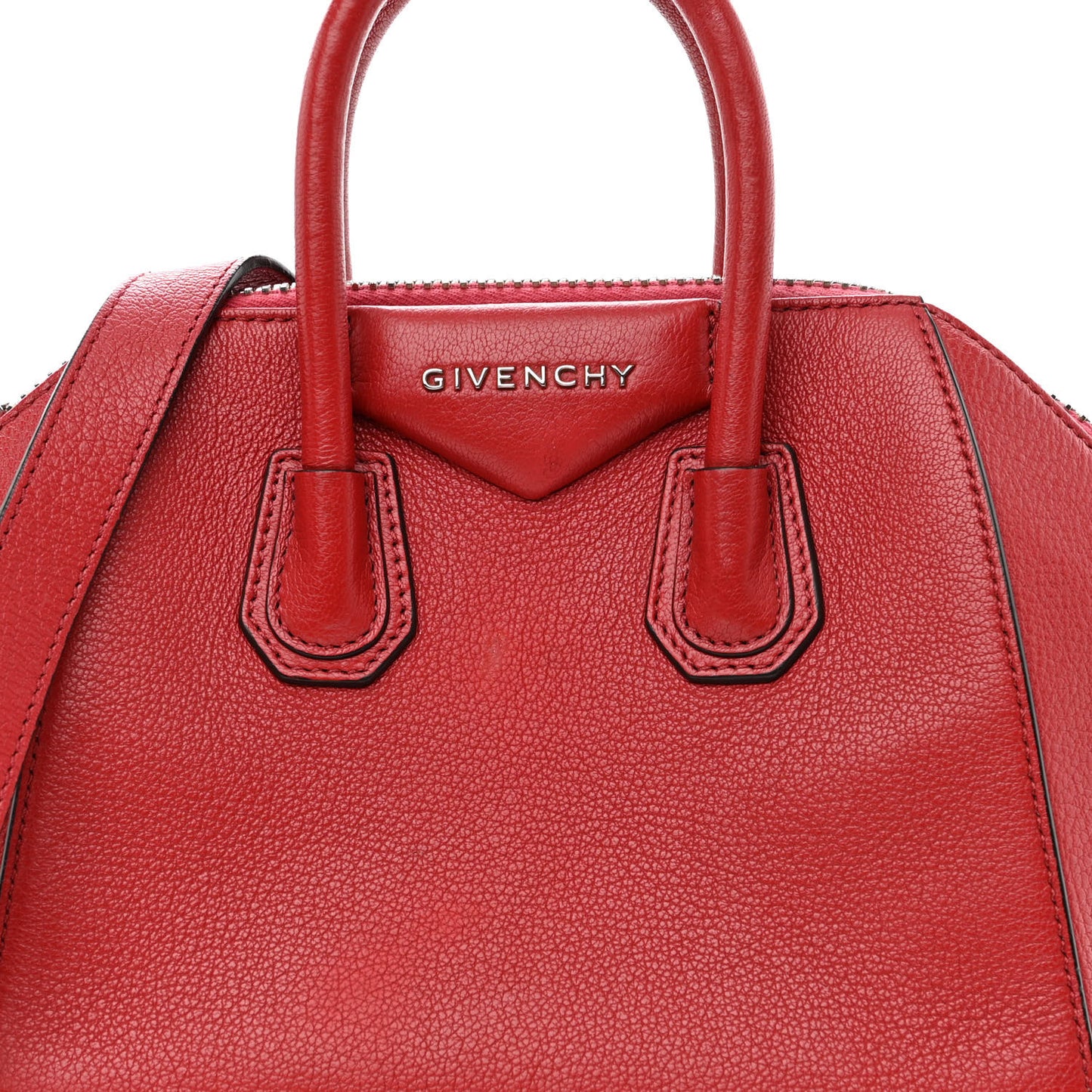 Sugar Goatskin Mini Antigona Medium Red