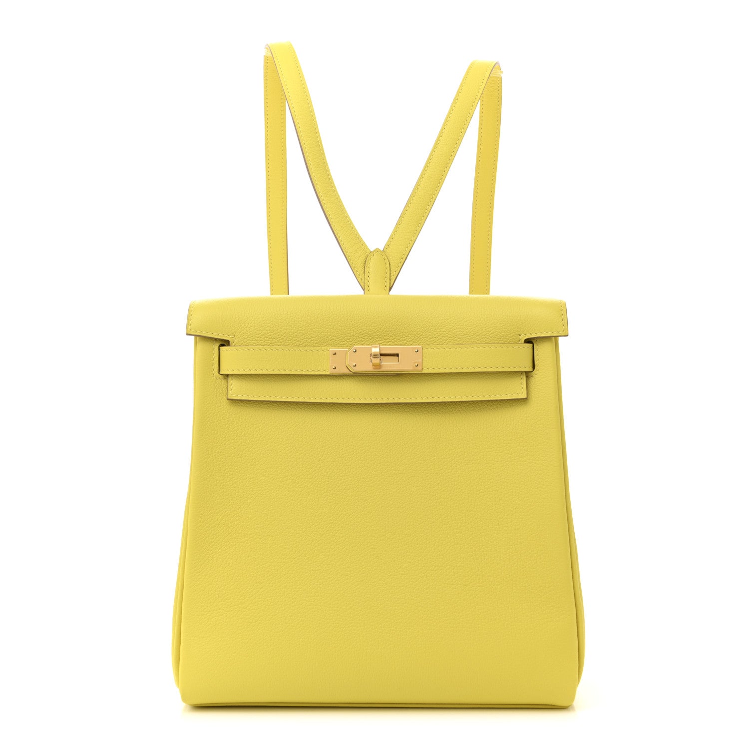 Hermes Evercolor Kelly Ado Backpack Lime 1774637 – FASHIONPHILE