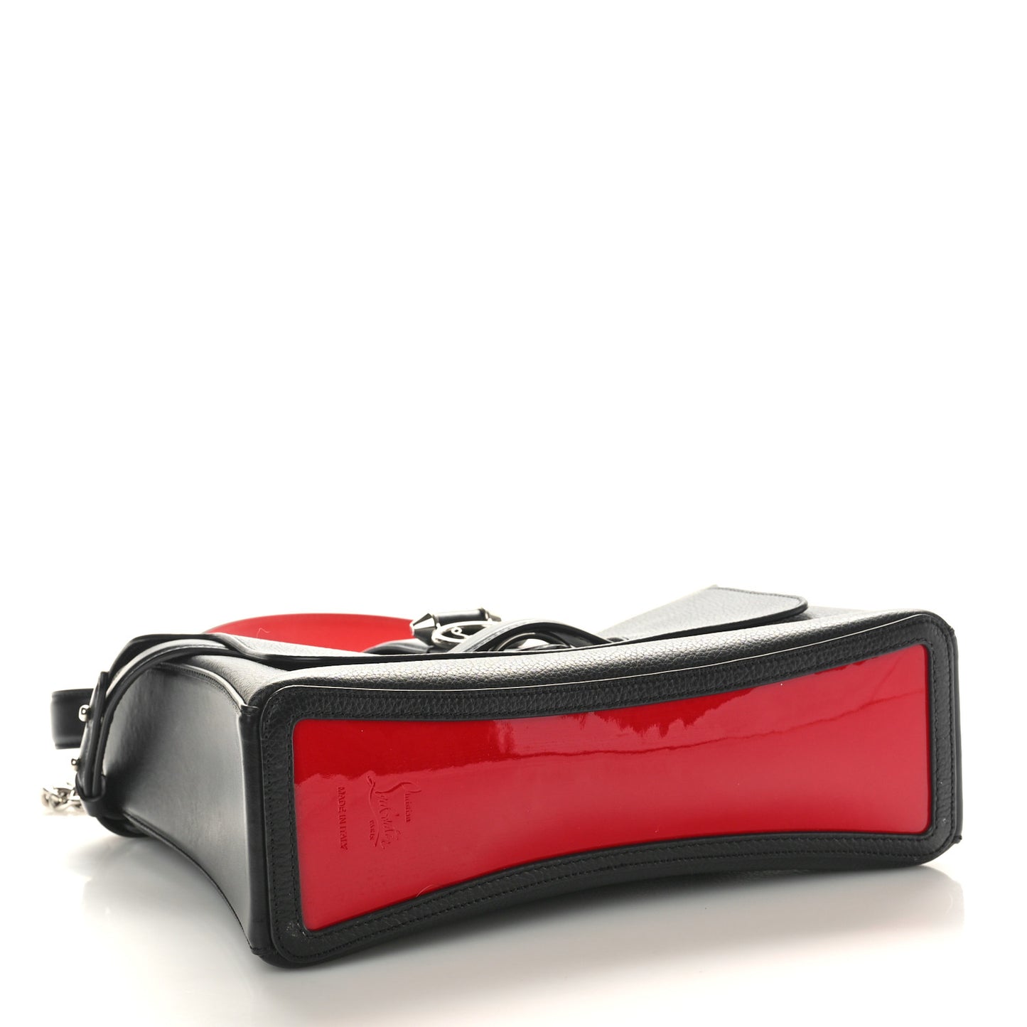 Pebbled Calfskin Medium Rubylou Shoulder Bag Black