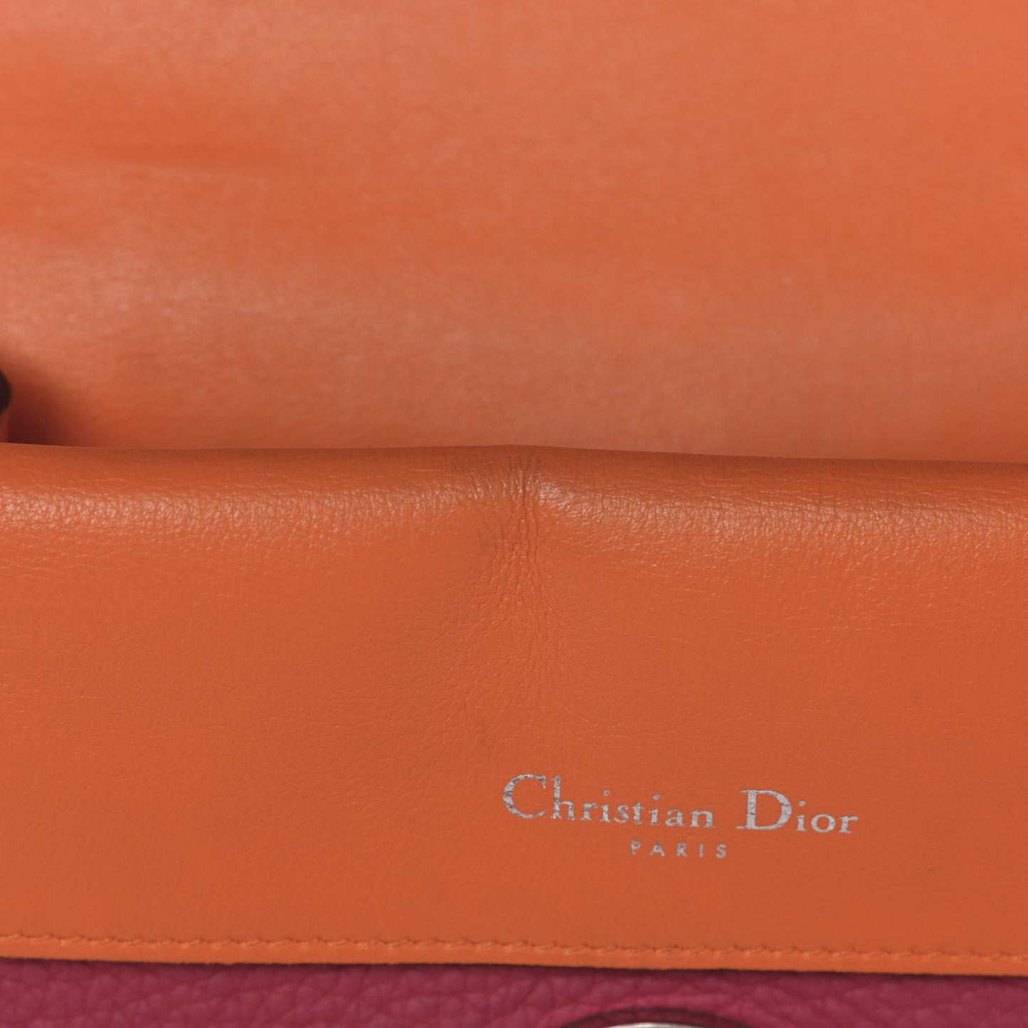 Bullcalf Small Be Dior Flap Fraise Tangerine