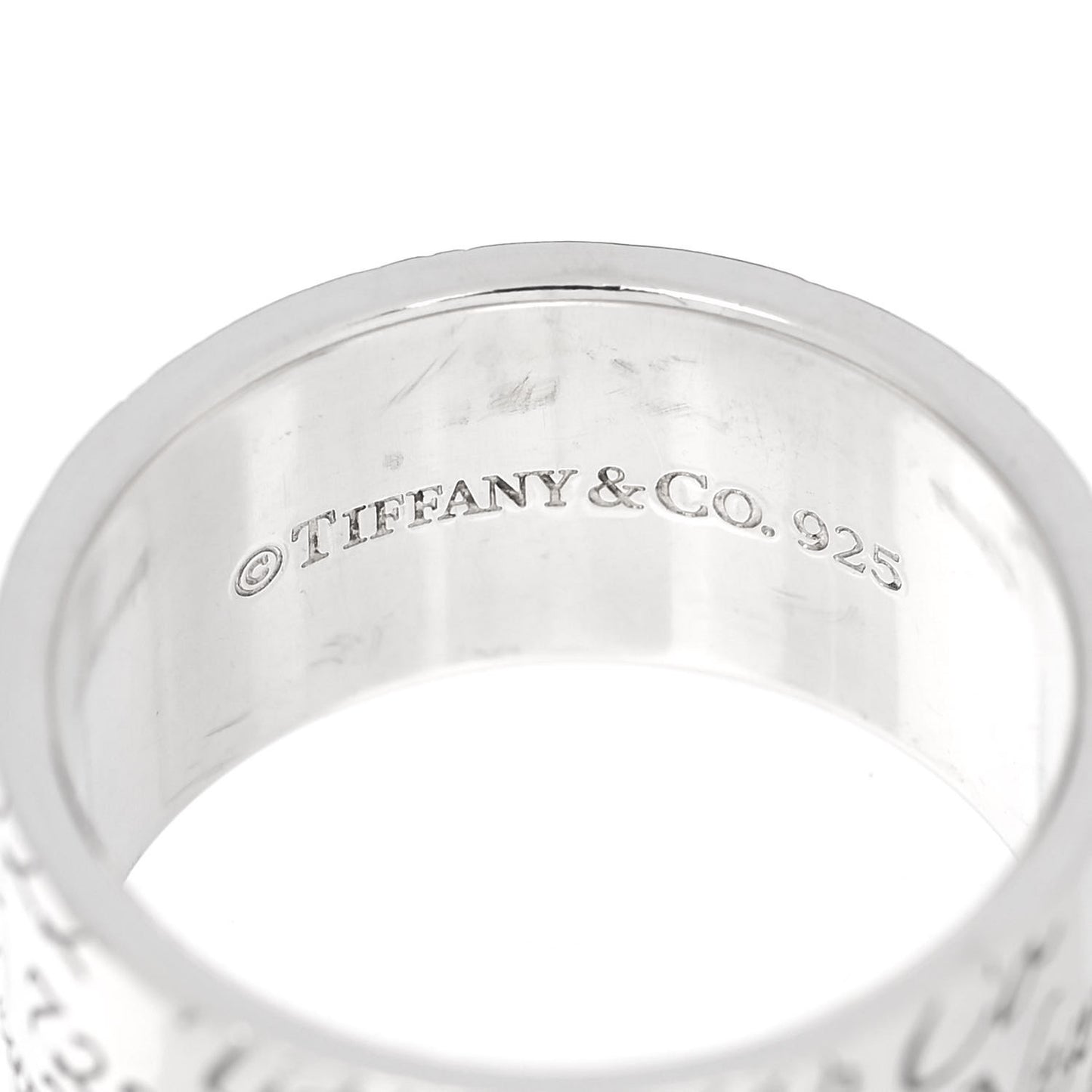 Sterling Silver 10mm Notes Wide Ring 53 6.5