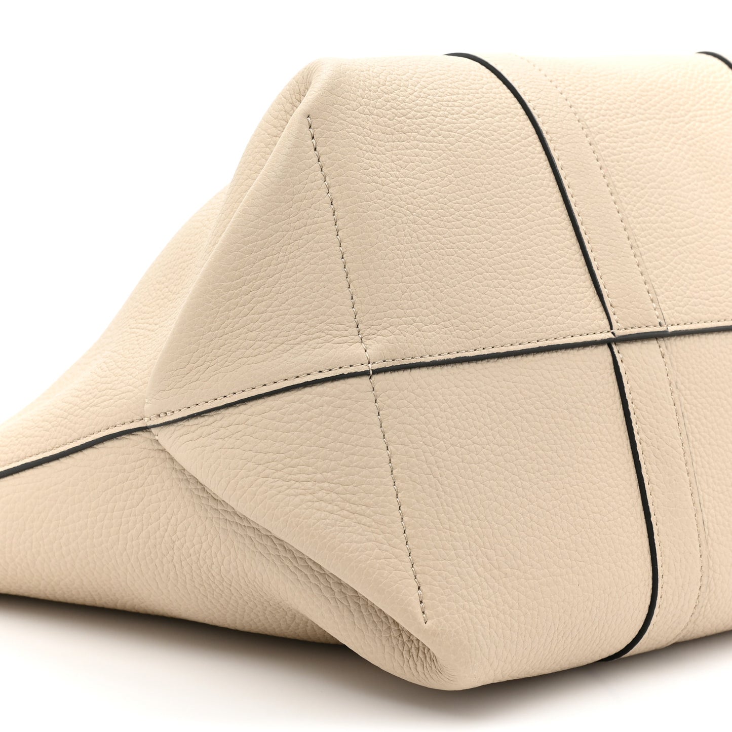 Taurillon Gex Calfskin Duo Reversible Tote Greige Zinc