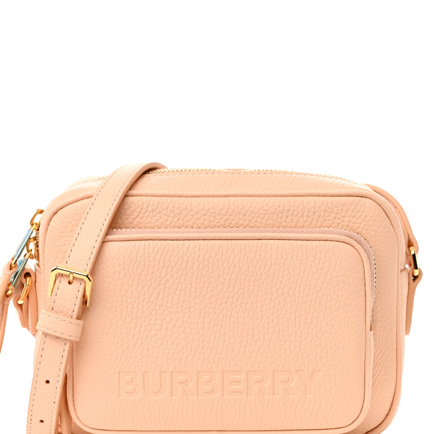 Burberry Grained Calfskin Small Camera Bag Peach Pink 7 of 9