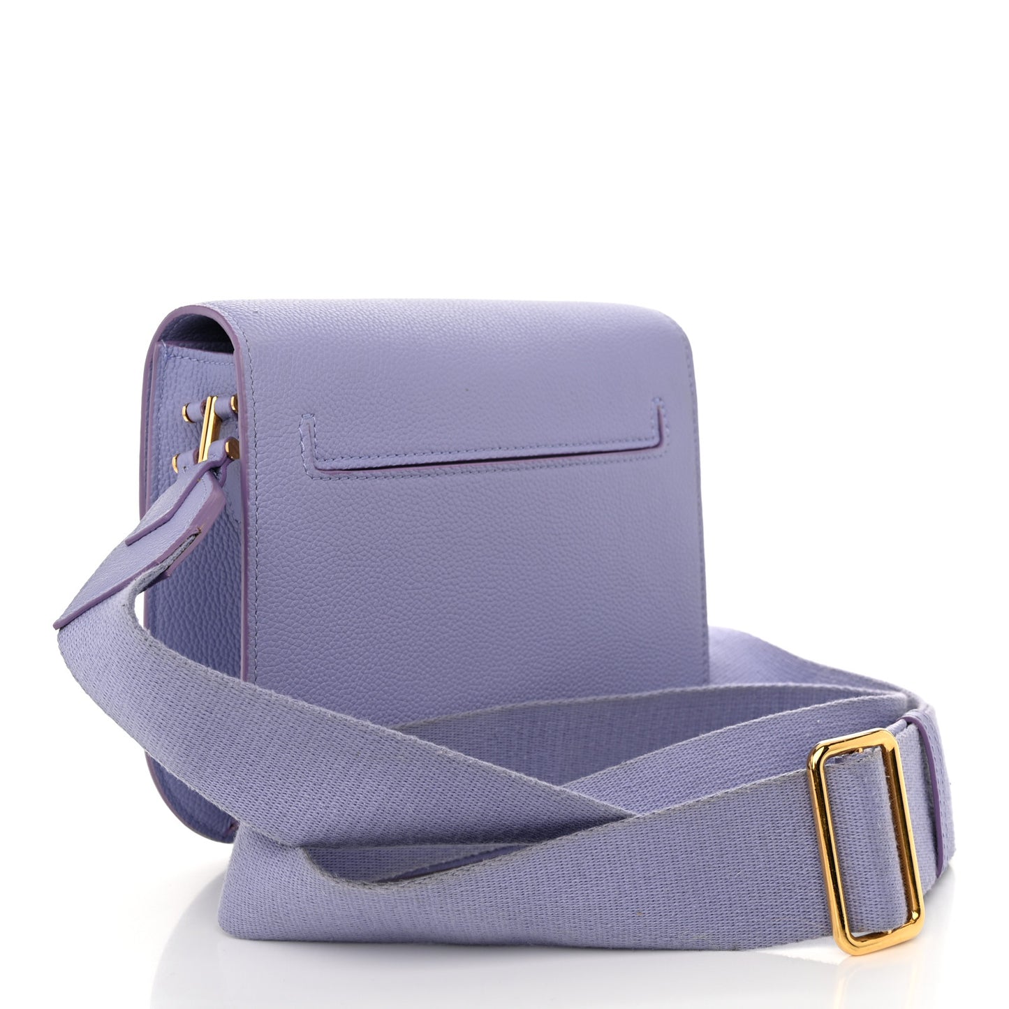 Calfskin Mini T Clasp Tara Crossbody Bag Hyacinth