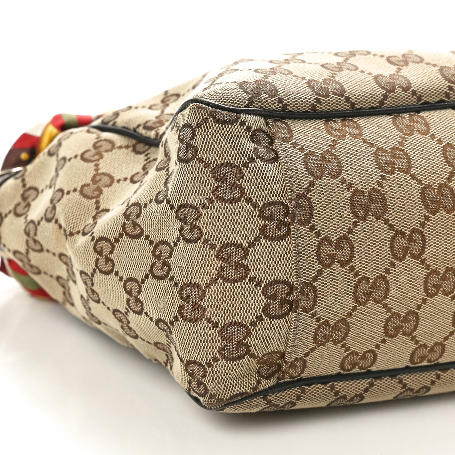 Gucci Monogram Medium Positano Tote Dark Brown 9 of 14